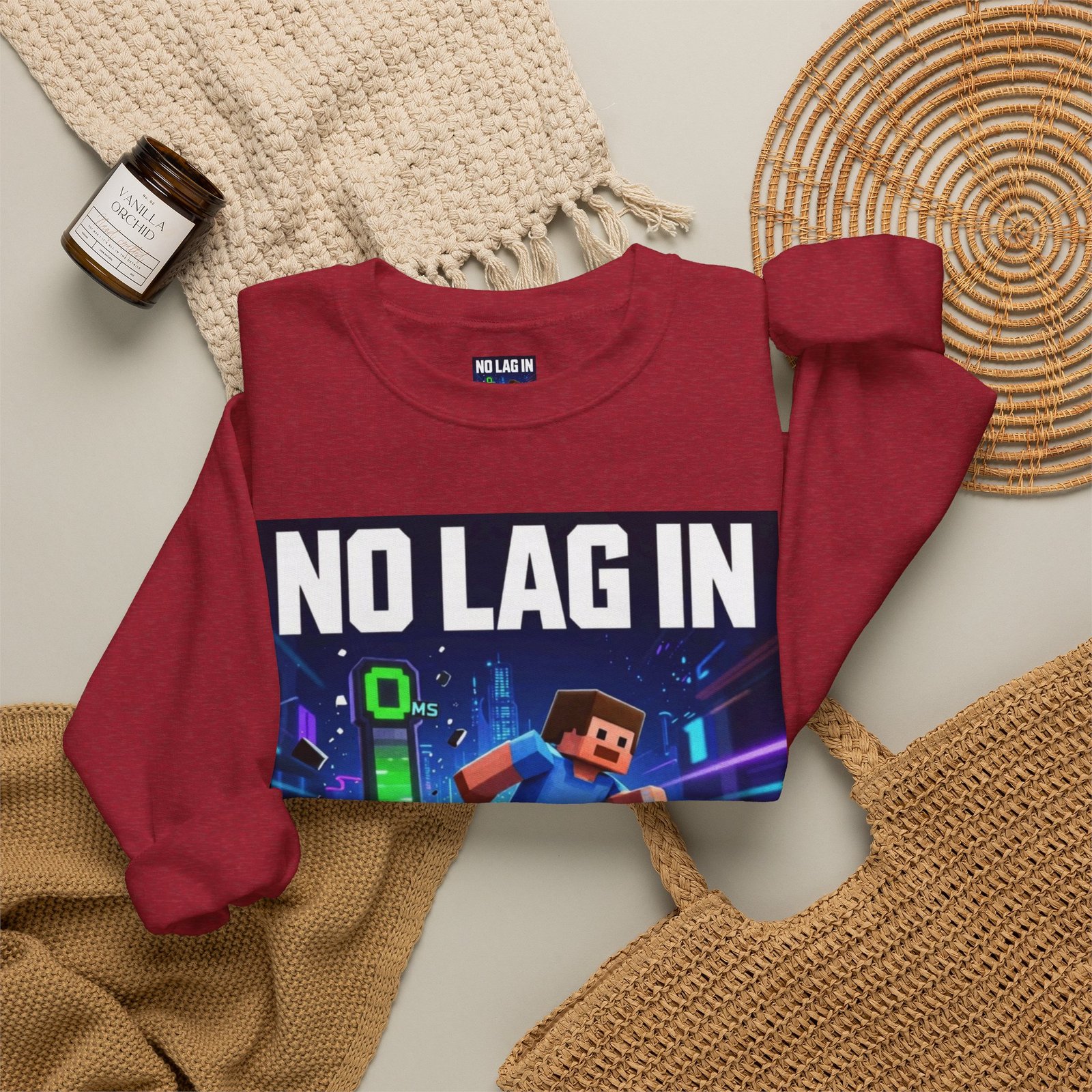 No Lag In My Vision Sweatshirt — Gamer Graphic Crewneck - Image 52