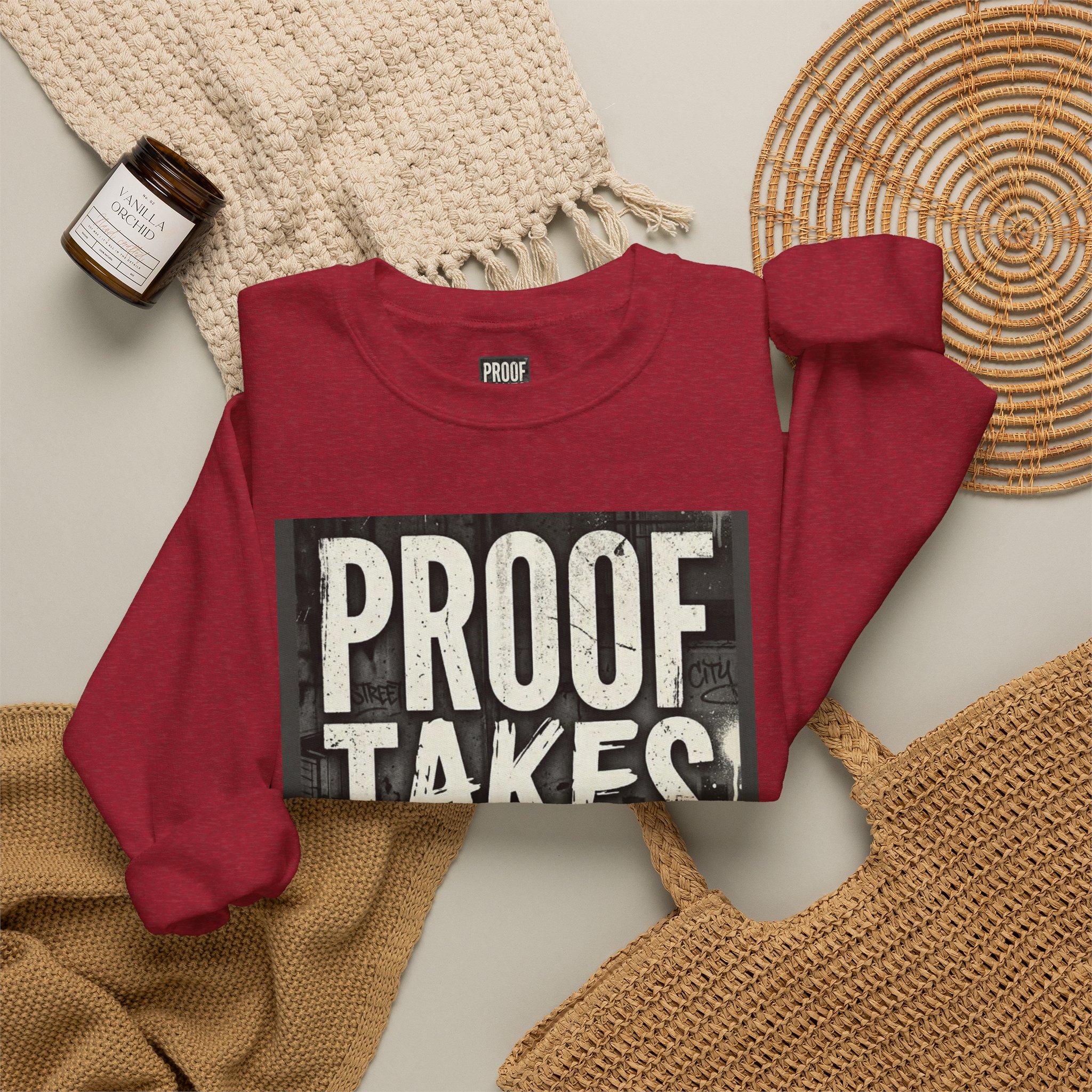 Proof Takes Time Sweatshirt — Motivational Graphic Crewneck - Image 52