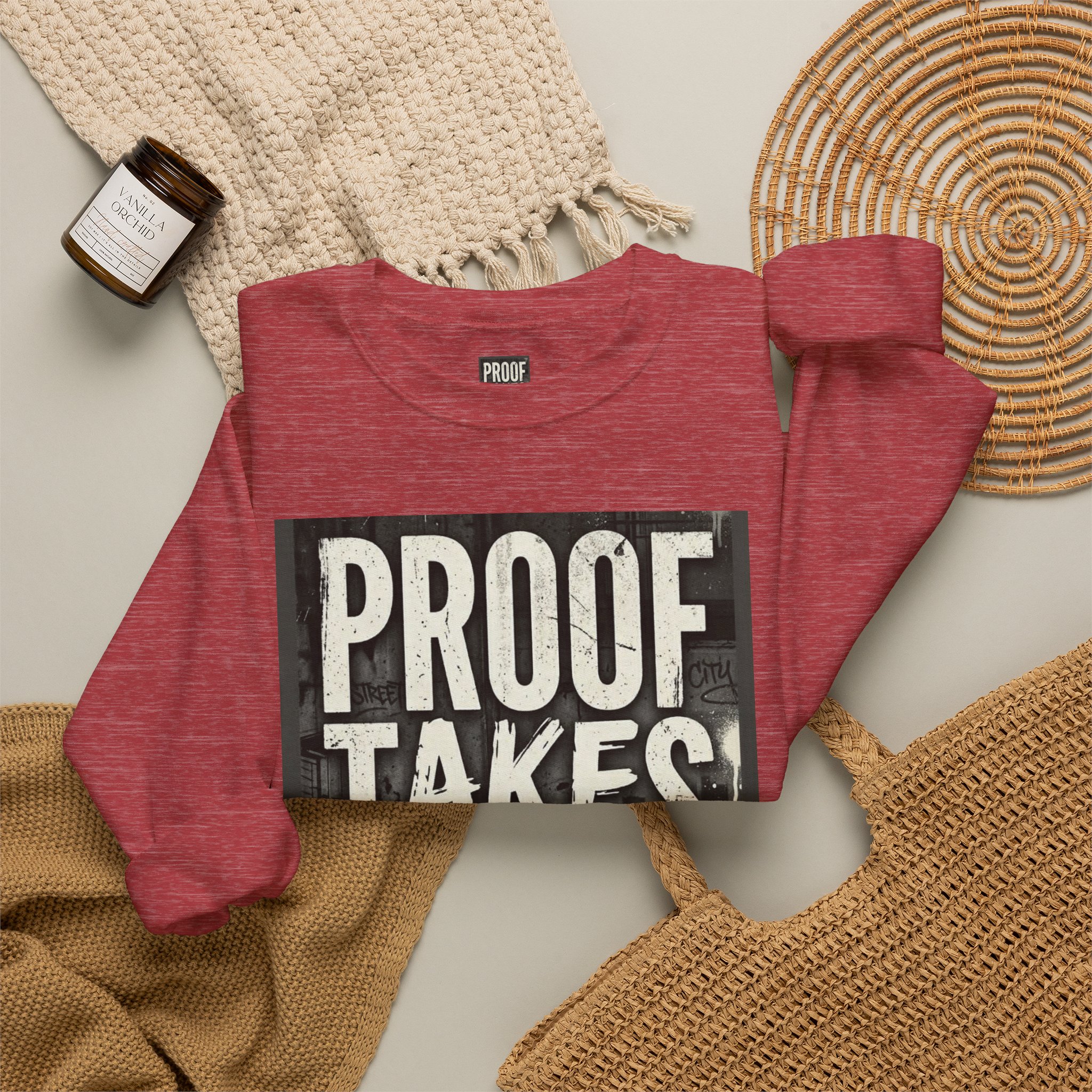 Proof Takes Time Sweatshirt — Motivational Graphic Crewneck - Image 44