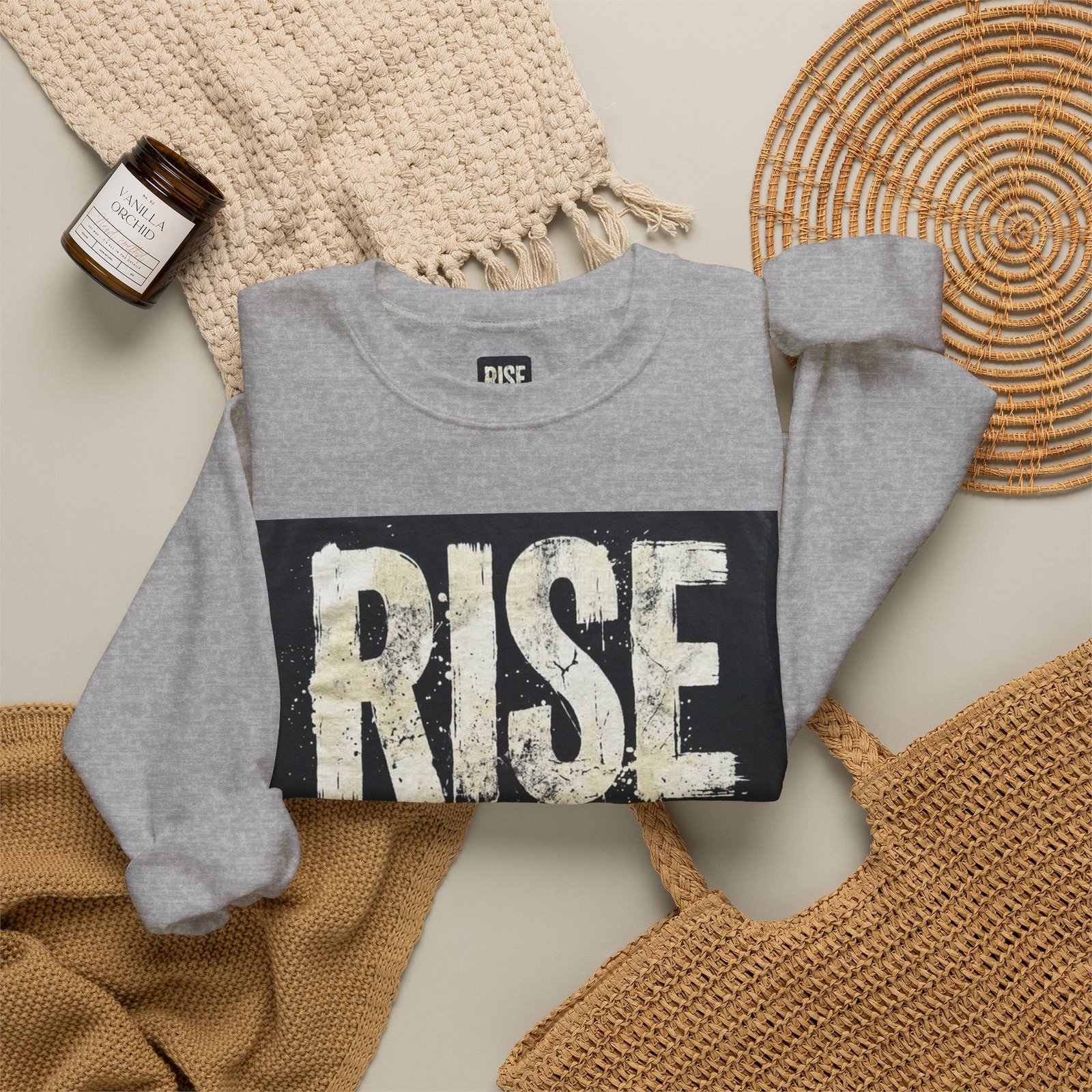 Crewneck Sweatshirt — "RISE WITHOUT PERMISSION" Bold Graphic - Image 24