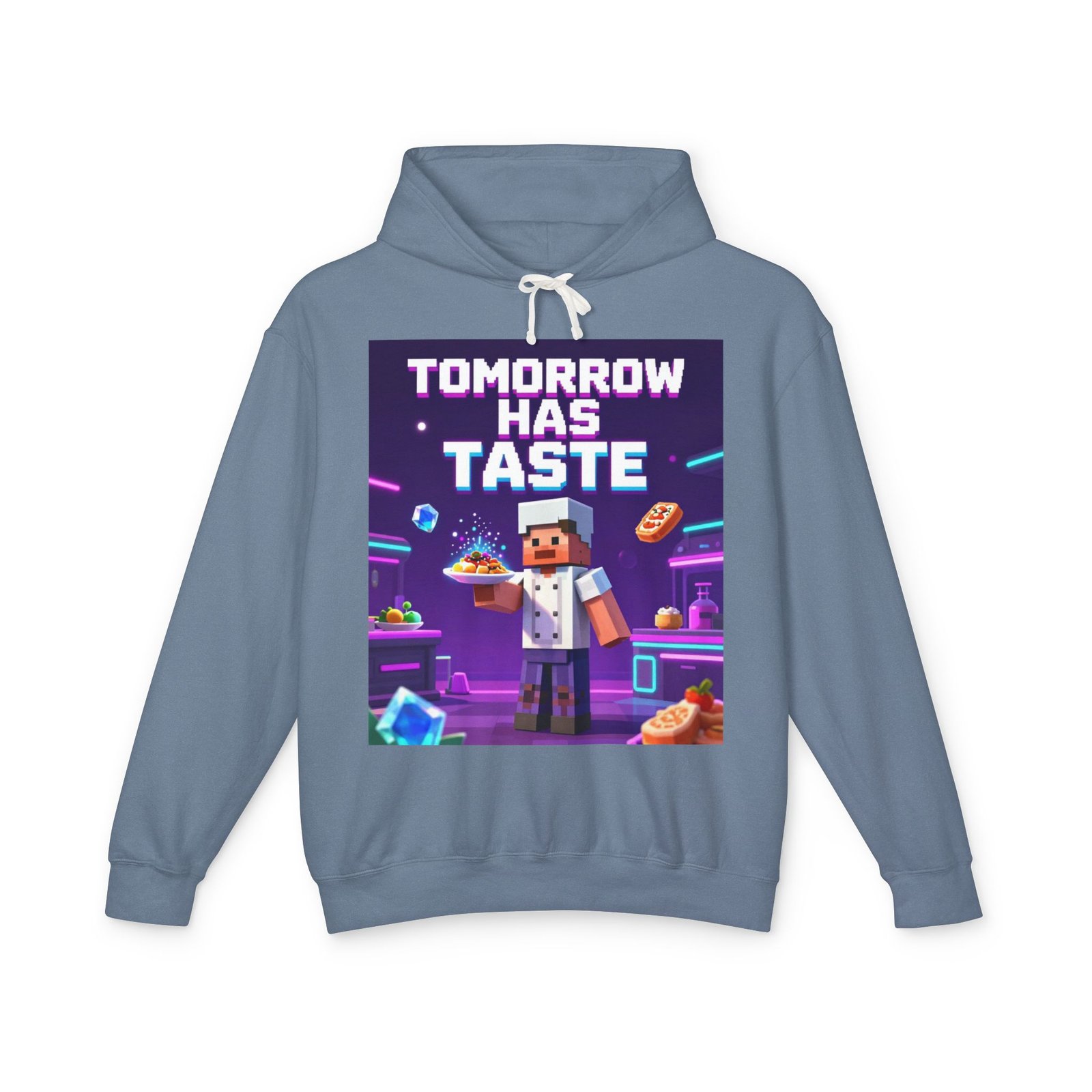 Tomorrow Has Taste Hoodie — Retro Pixel Chef Gaming Sweatshirt - Image 33