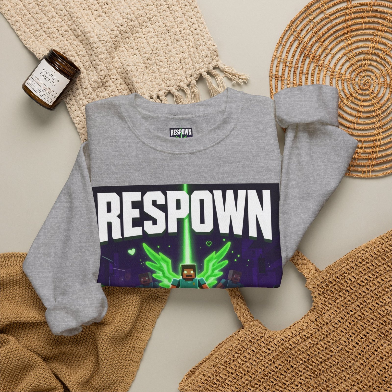 Respawn With Purpose Crewneck Sweatshirt — Gaming Graphic Pullover - Image 24