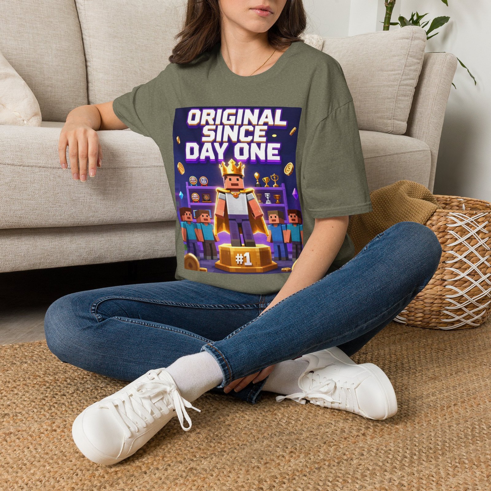 Original Since Day One T‑Shirt — Gamer Retro Crown Design - Image 18