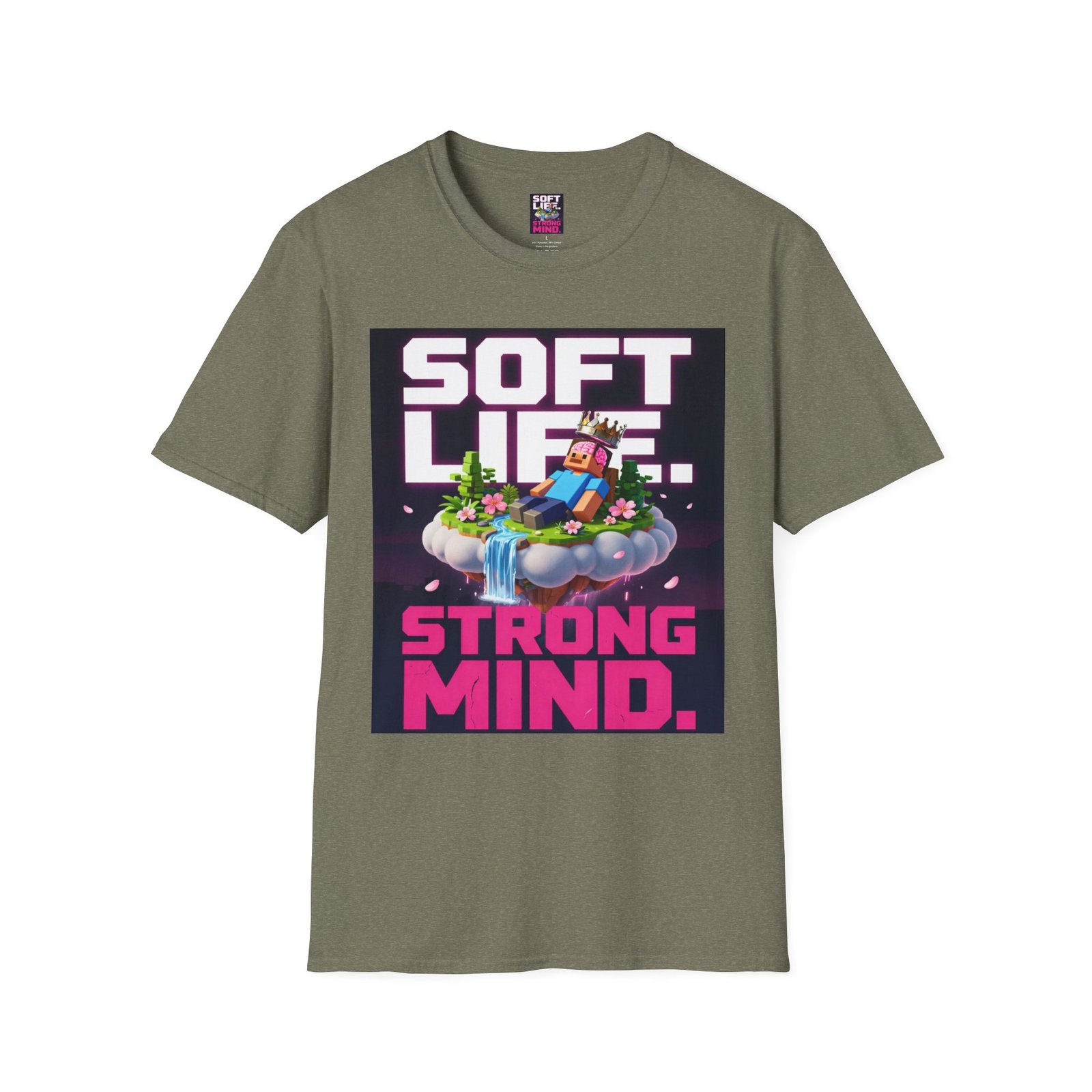 Soft Life Strong Mind T-Shirt — Relaxed Gamer Chill Vibe Tee - Image 19