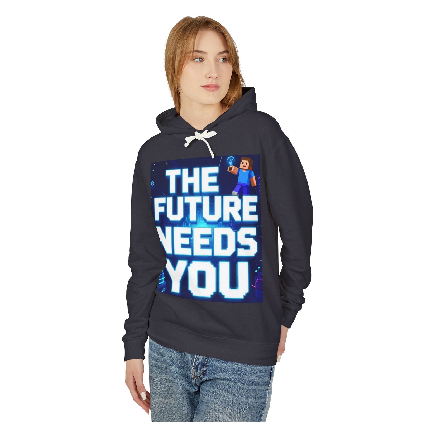 Hoodie — "The Future Needs You" Motivational Graphic Hoodie - Image 39