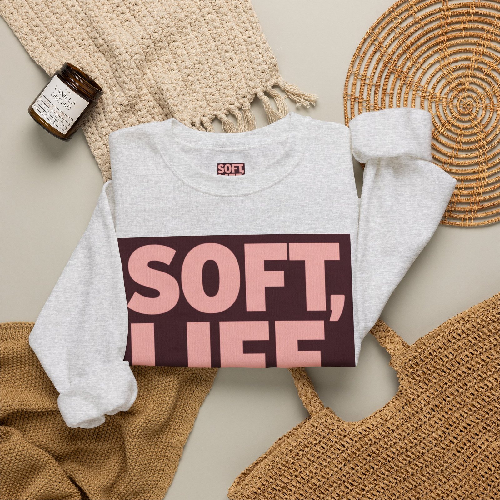 Soft Life Strong Mind Sweatshirt — Inspirational Graphic Crewneck - Image 12