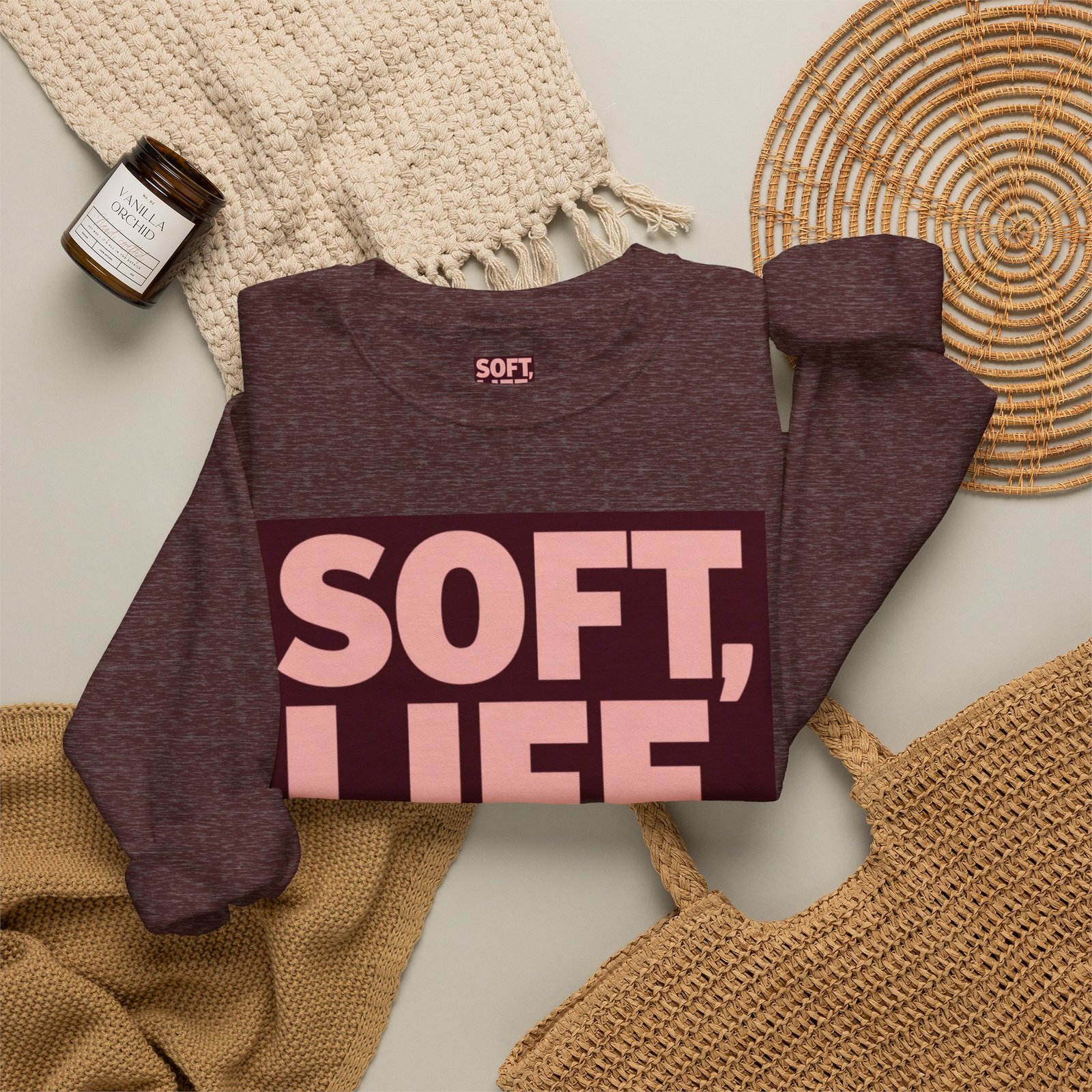Soft Life Strong Mind Sweatshirt — Inspirational Graphic Crewneck - Image 16