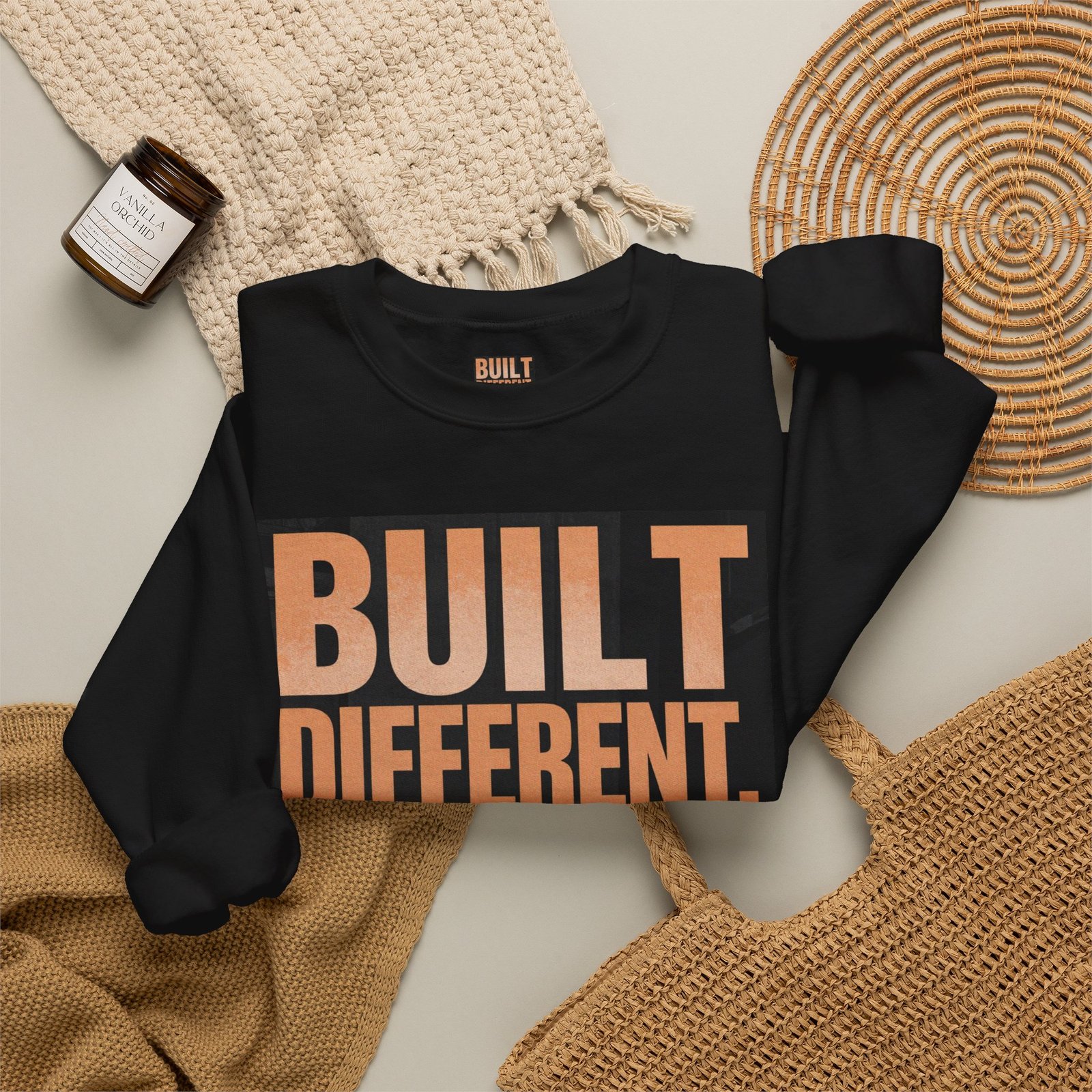 Built Different Crewneck Sweatshirt — "Built Different. Moving Different." Graphic Pullover - Image 20