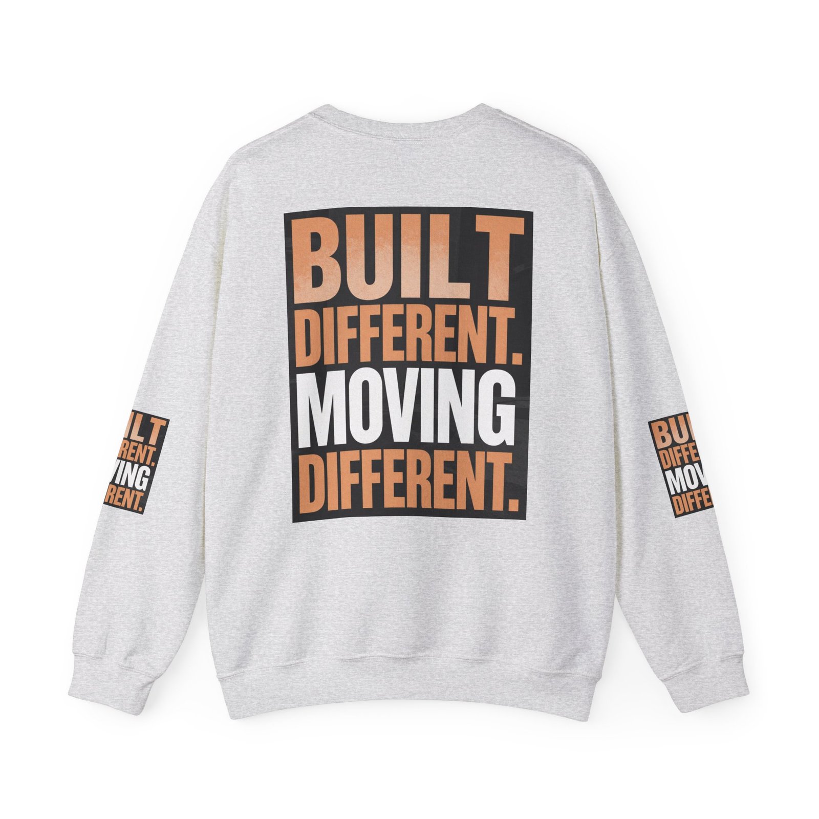 Built Different Crewneck Sweatshirt — "Built Different. Moving Different." Graphic Pullover - Image 10