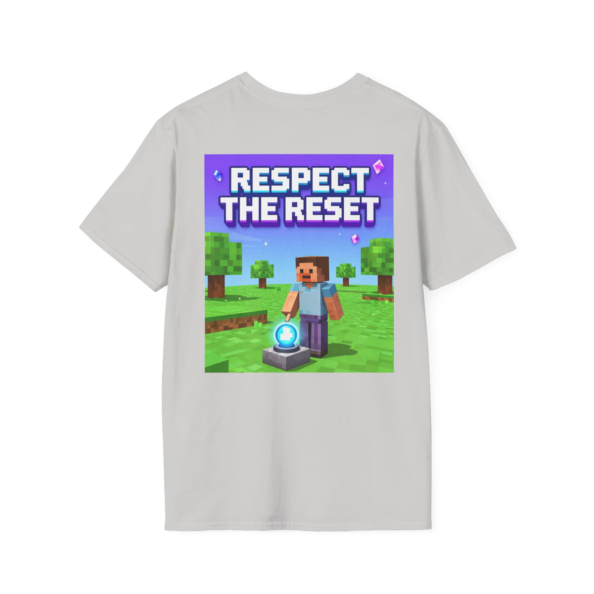 Respect the Reset T-Shirt — Minecraft-Inspired Gamer Tee - Image 12