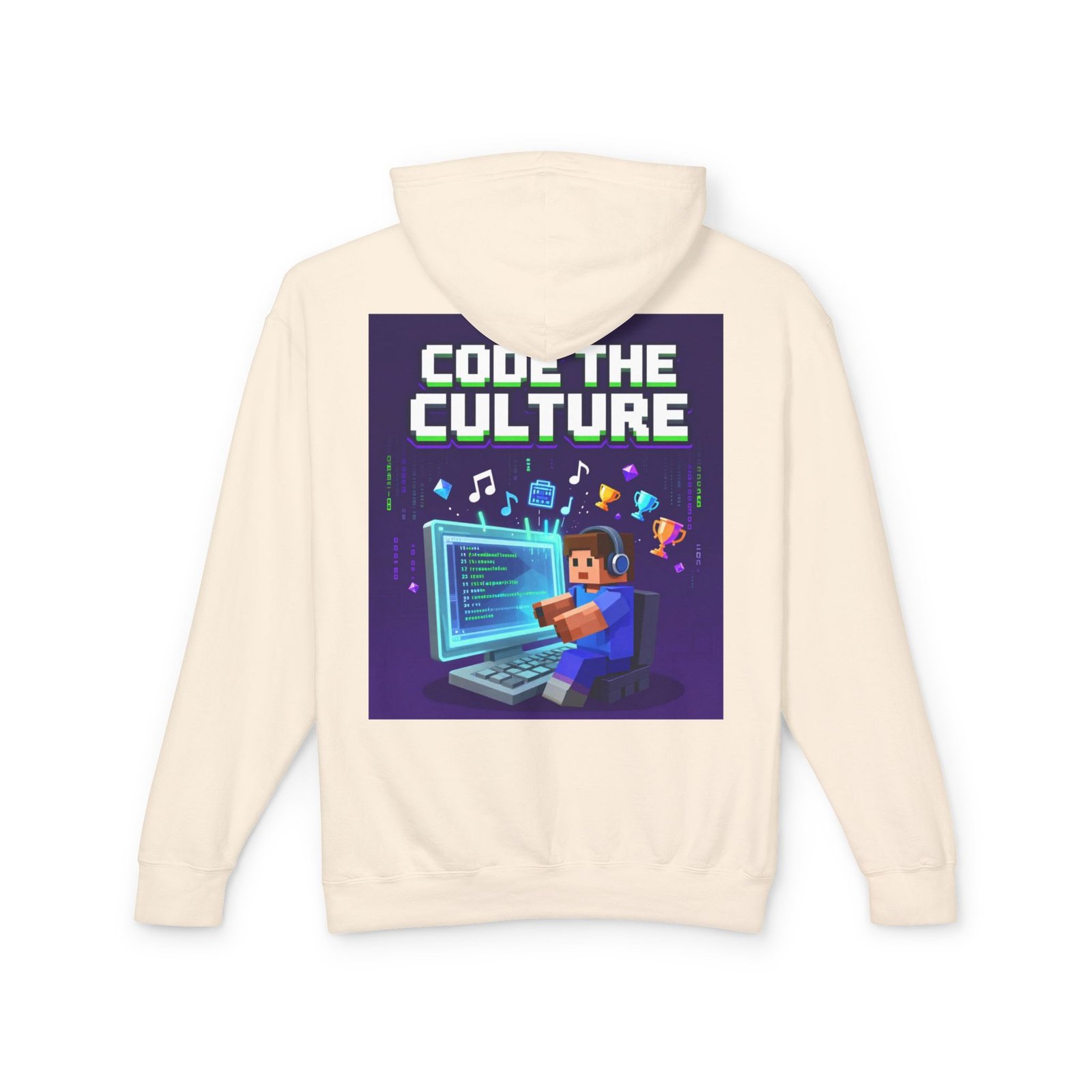 Code the Culture Hoodie — Gamer Programmer Graphic Pullover - Image 2