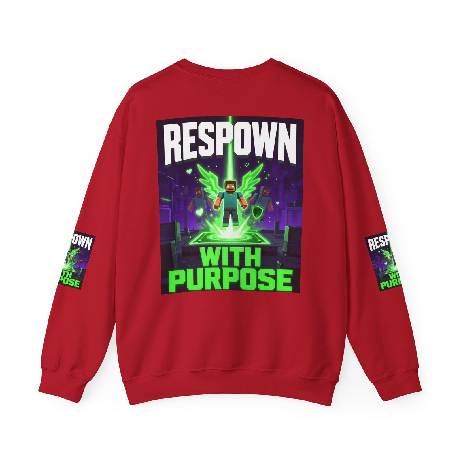 Respawn With Purpose Crewneck Sweatshirt — Gaming Graphic Pullover - Image 54