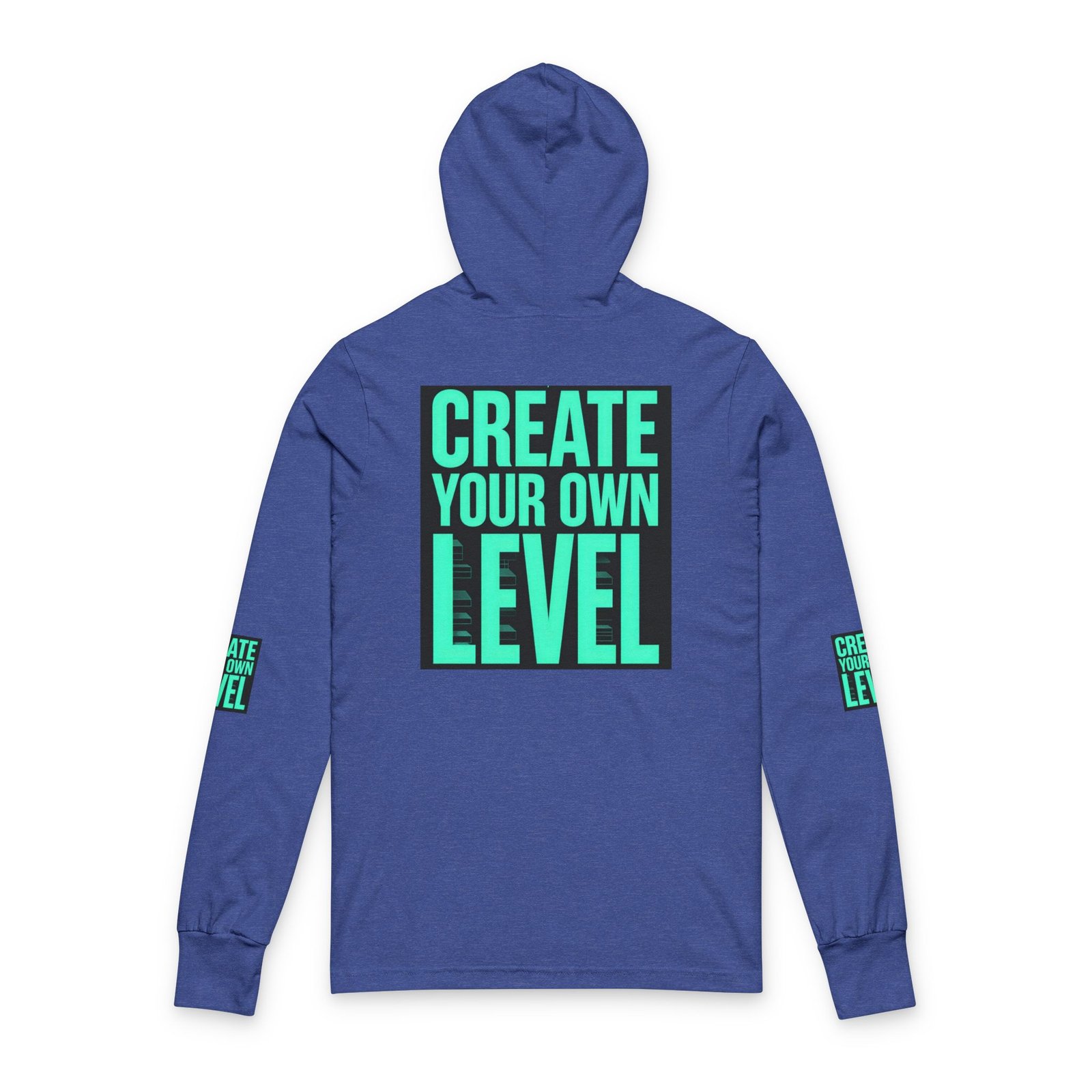 Create Your Own Level Hooded Long Sleeve Tee - Image 10