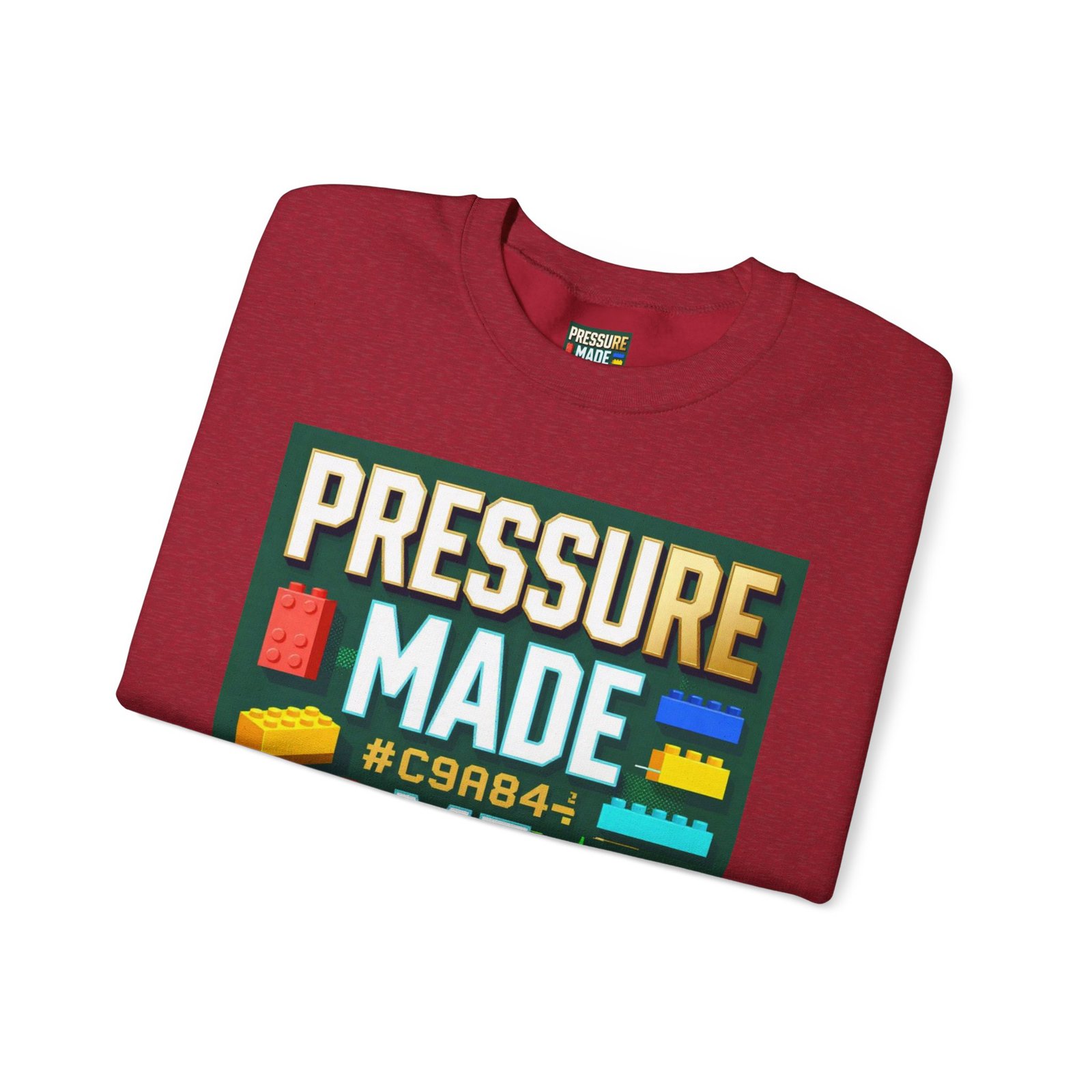 Graphic Sweatshirt — "Pressure Made Me Polished" Building Block Crewneck - Image 51