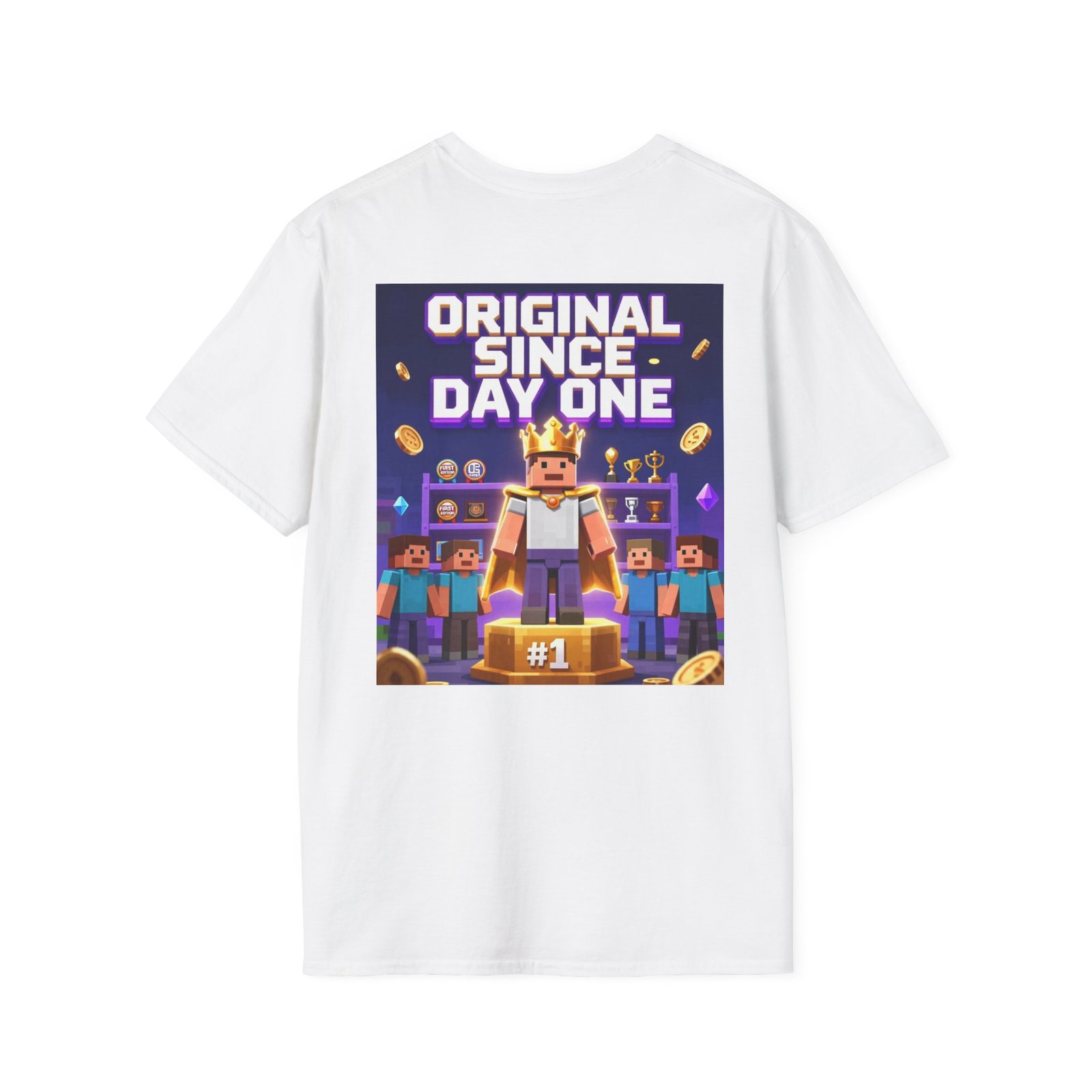 Original Since Day One T‑Shirt — Gamer Retro Crown Design - Image 4