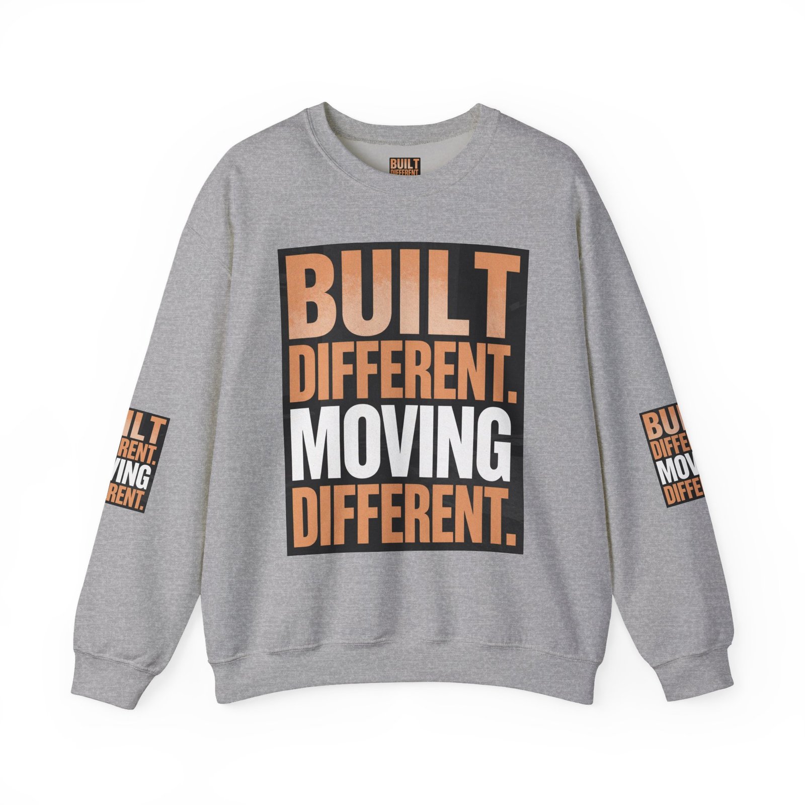 Built Different Crewneck Sweatshirt — "Built Different. Moving Different." Graphic Pullover - Image 21