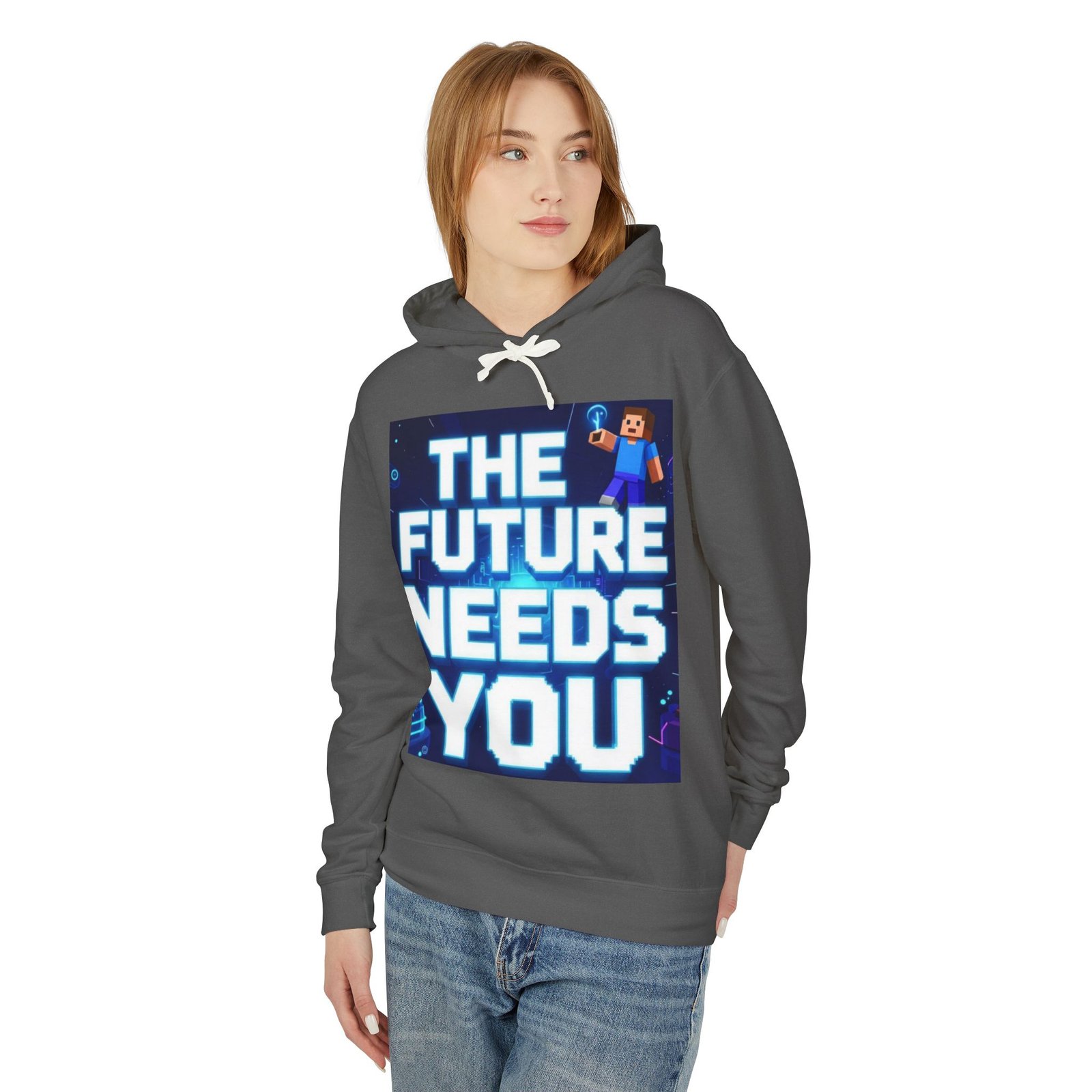 Hoodie — "The Future Needs You" Motivational Graphic Hoodie - Image 23