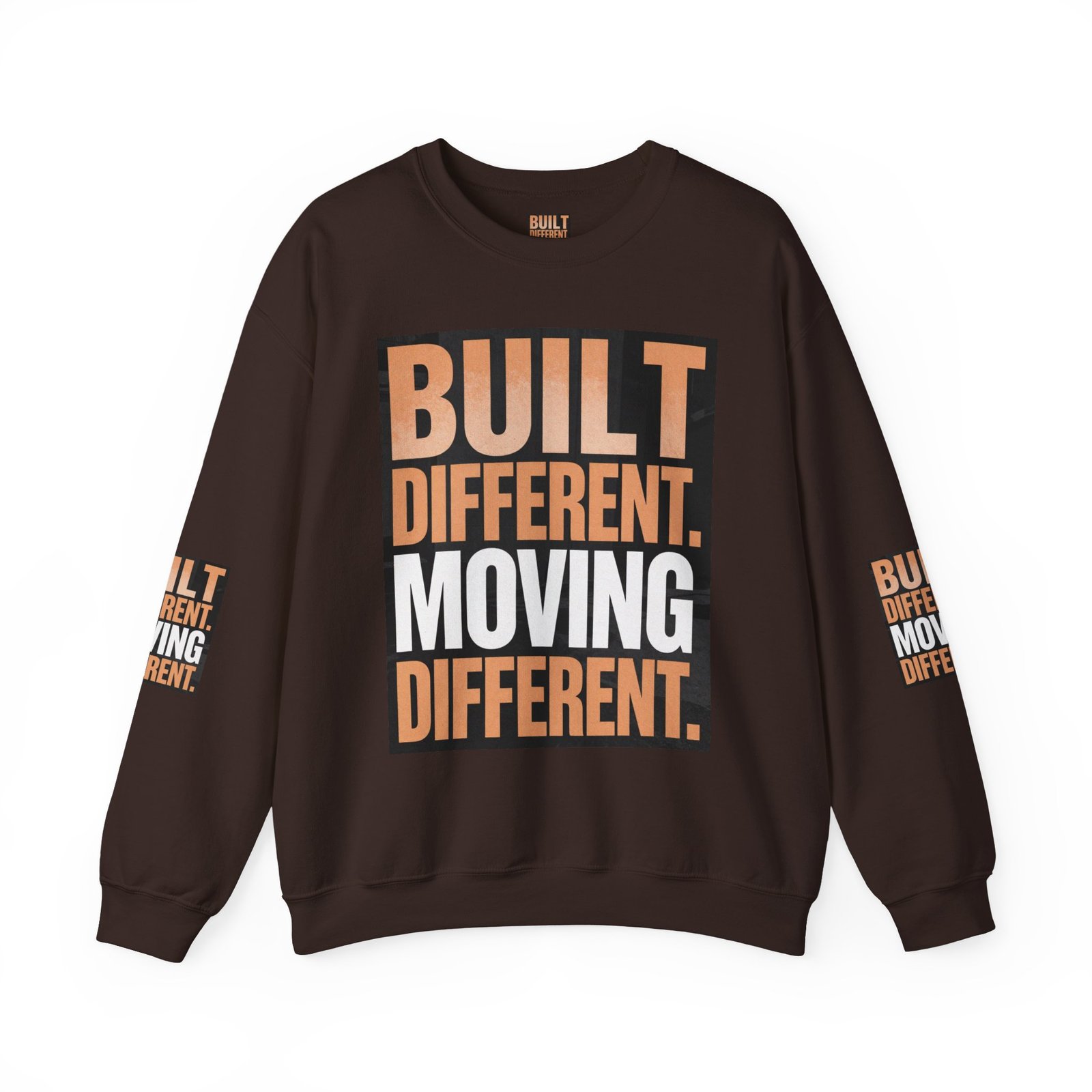 Built Different Crewneck Sweatshirt — "Built Different. Moving Different." Graphic Pullover - Image 25