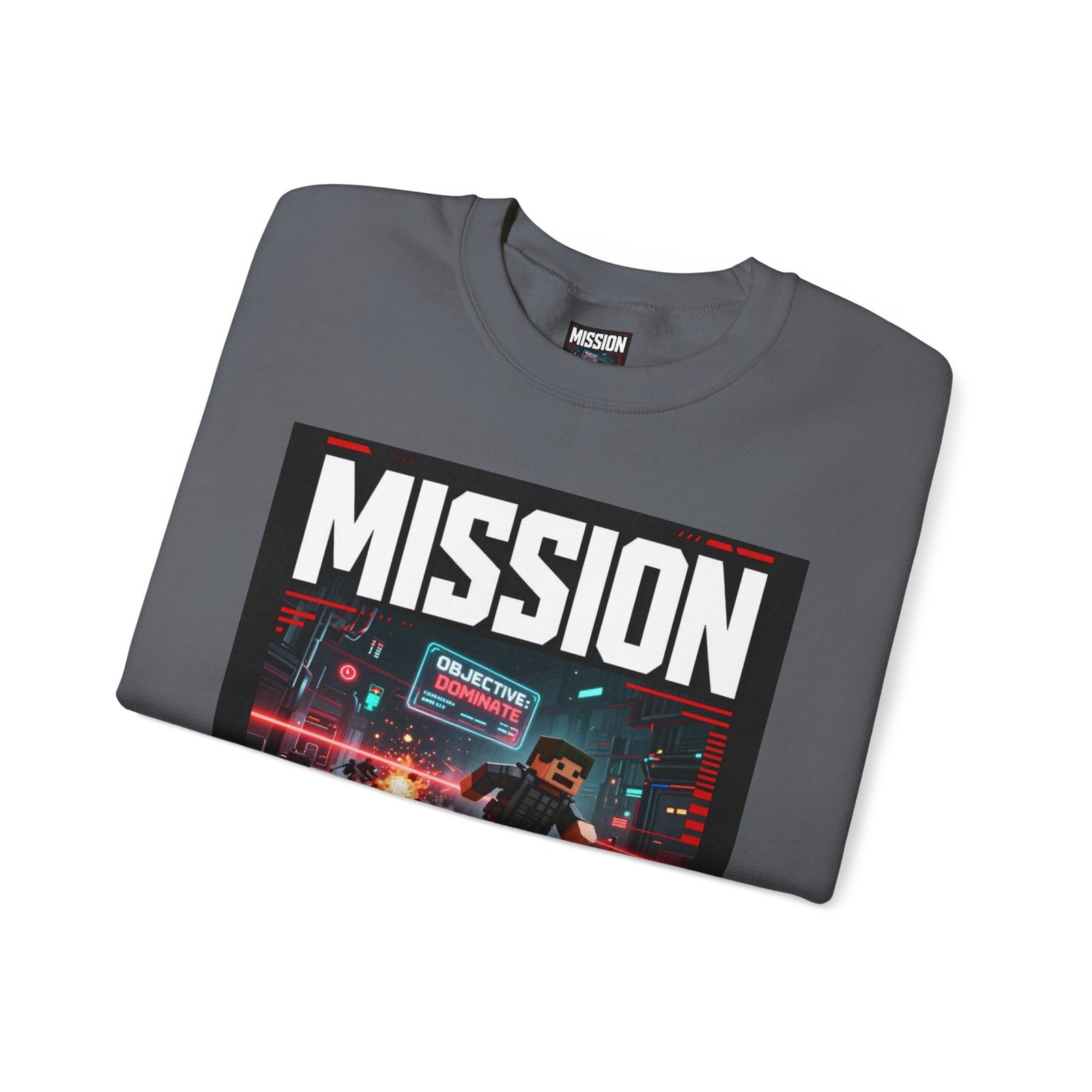 Mission Mode Crewneck Sweatshirt — Gaming Graphic Streetwear - Image 39