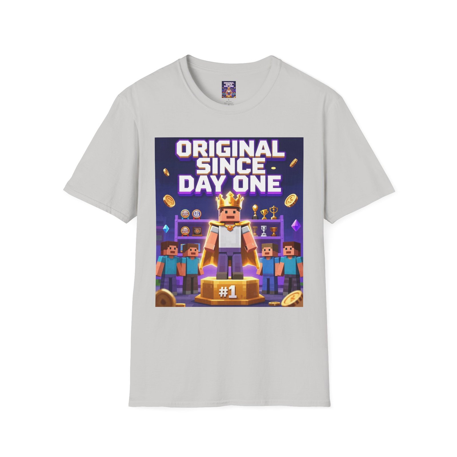Original Since Day One T‑Shirt — Gamer Retro Crown Design - Image 11