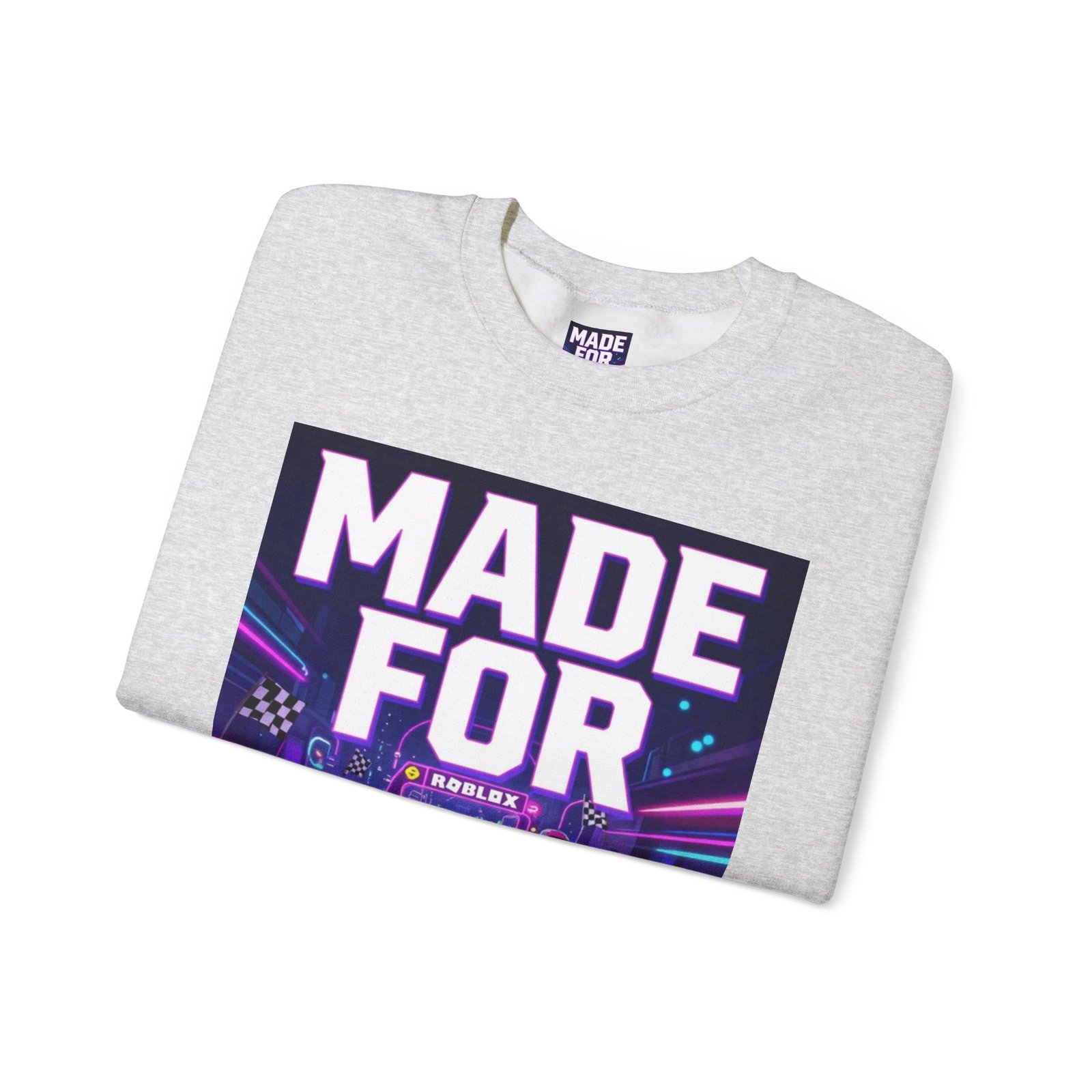 Made For More Sweatshirt — Retro Neon Racing Graphic Crewneck - Image 7