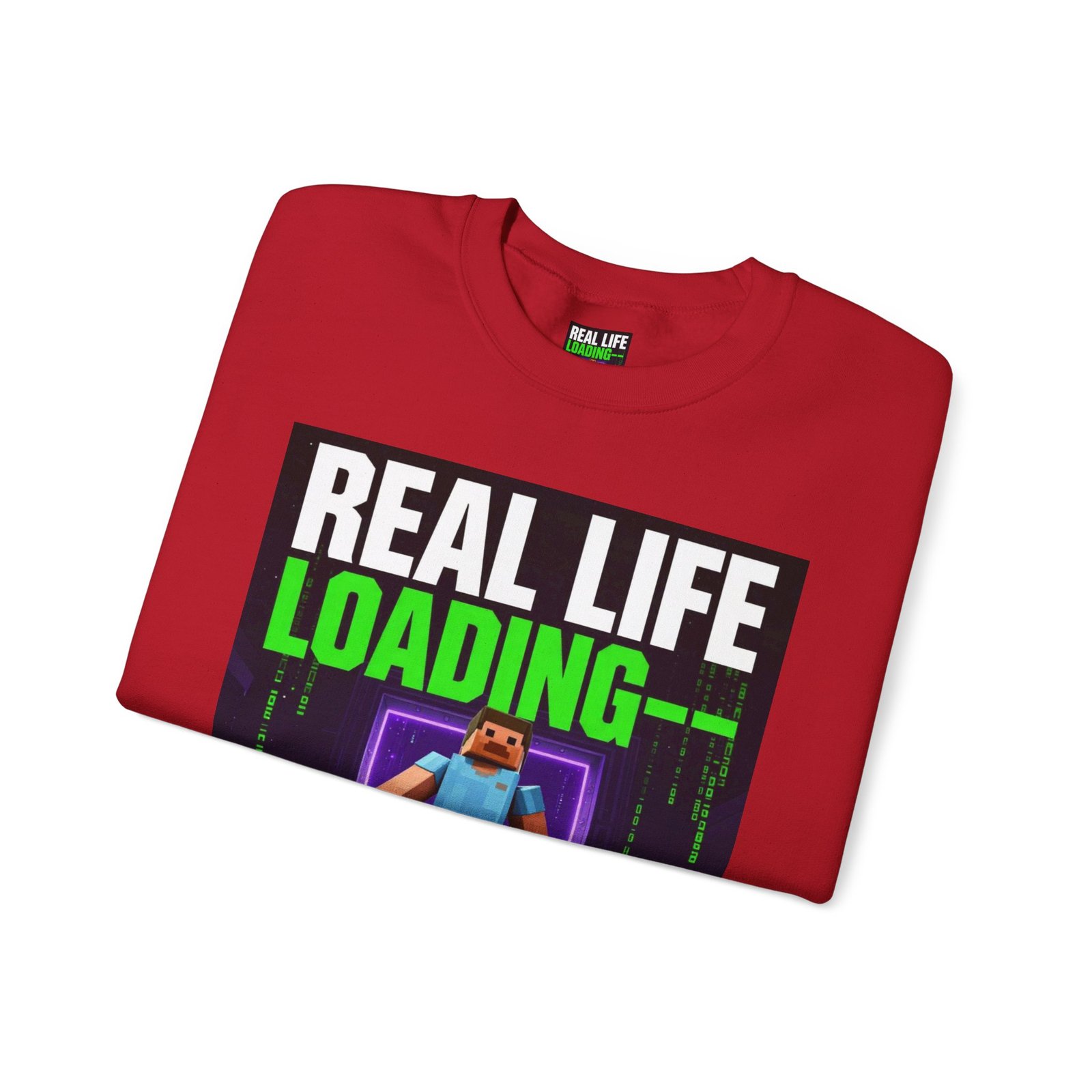 Crewneck Sweatshirt — "Real Life Loading 85%" Gamer Graphic Pullover - Image 55
