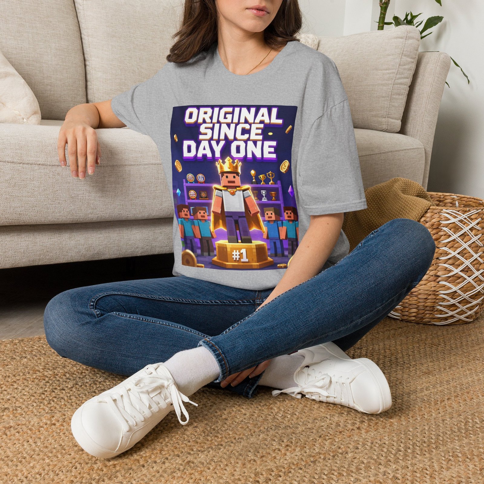 Original Since Day One T‑Shirt — Gamer Retro Crown Design - Image 14