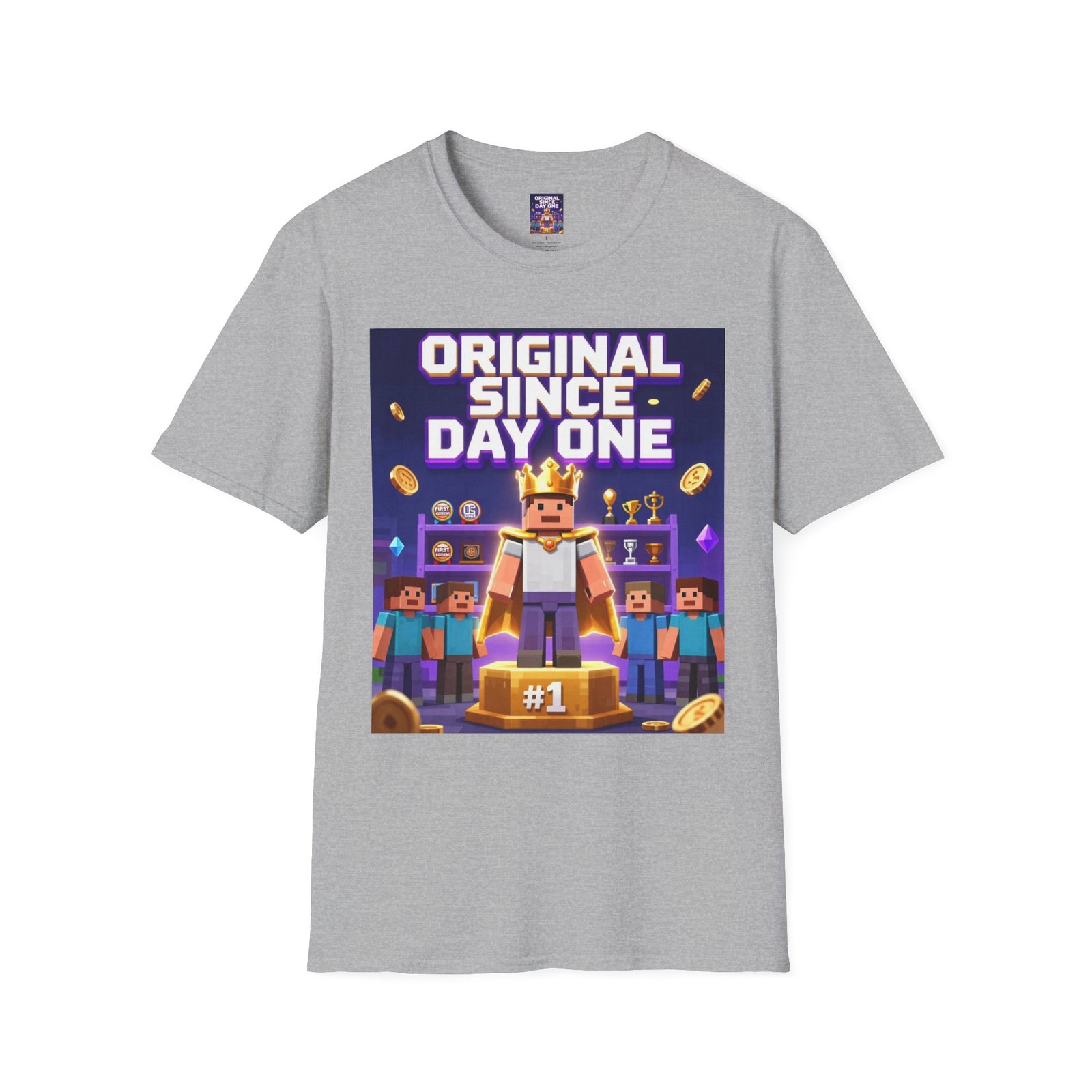 Original Since Day One T‑Shirt — Gamer Retro Crown Design - Image 15
