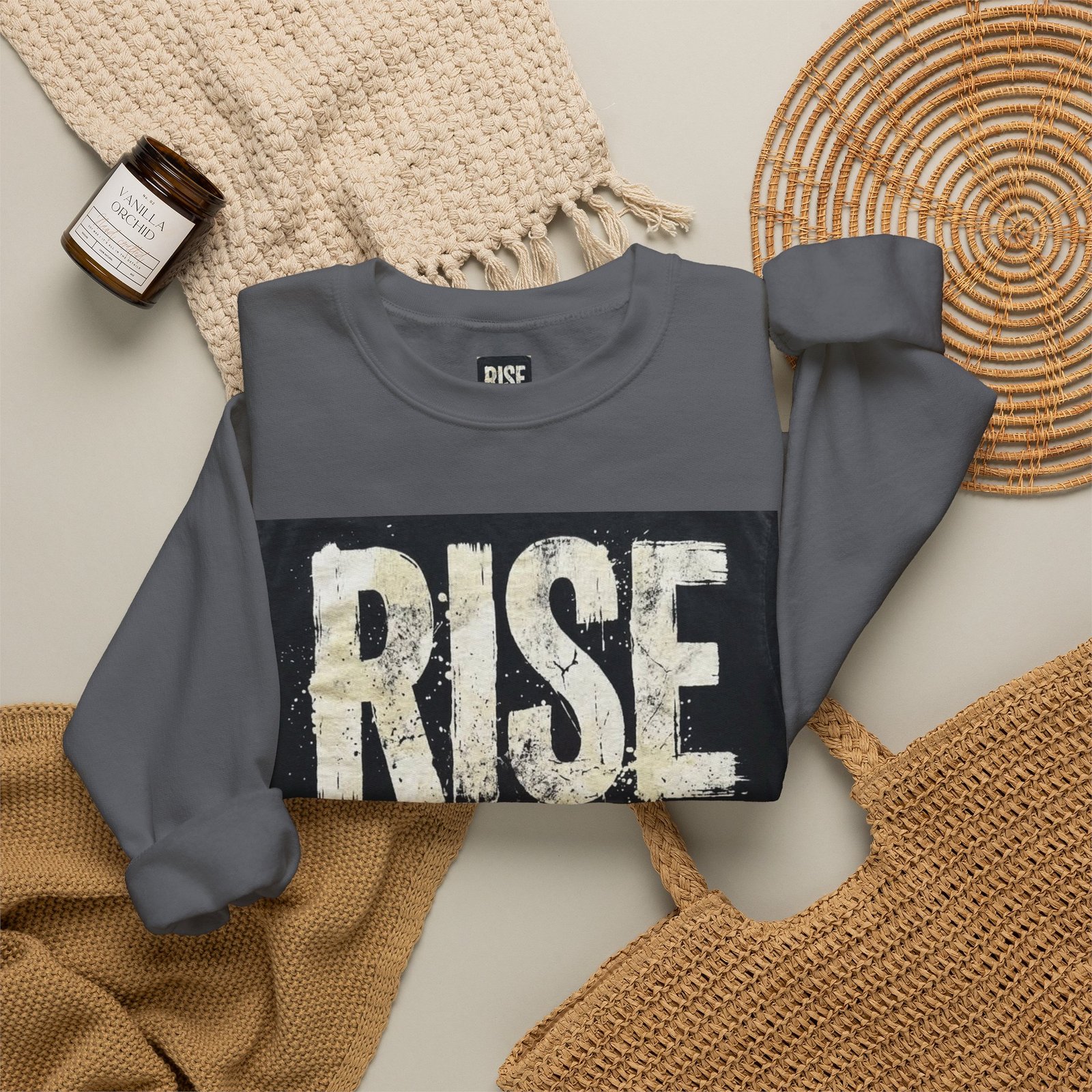 Crewneck Sweatshirt — "RISE WITHOUT PERMISSION" Bold Graphic - Image 40