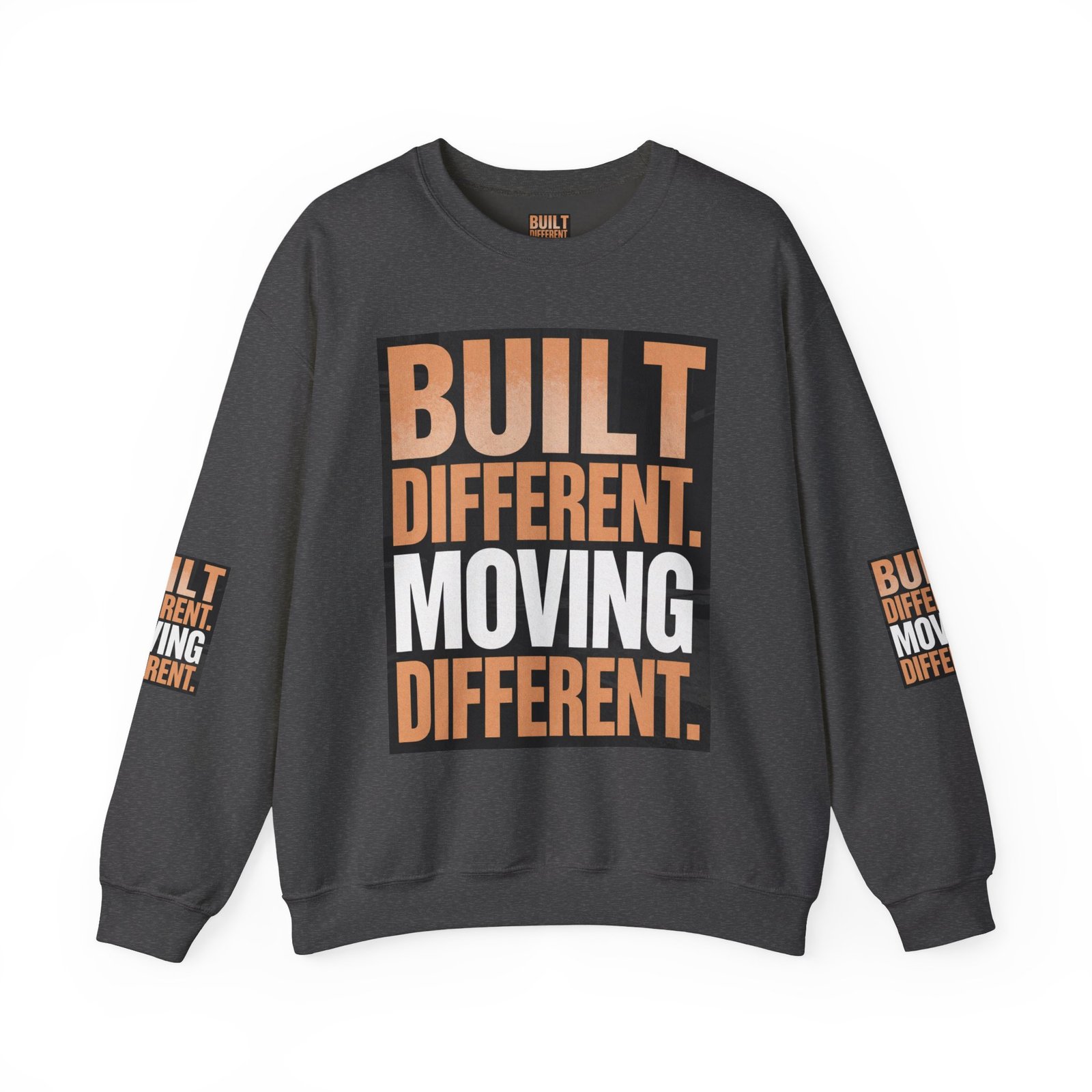 Built Different Crewneck Sweatshirt — "Built Different. Moving Different." Graphic Pullover - Image 33
