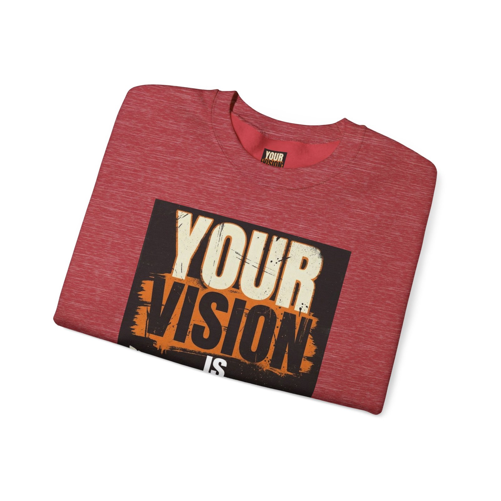 Crewneck Sweatshirt — “Your Vision Is Valid” Inspirational Graphic - Image 43