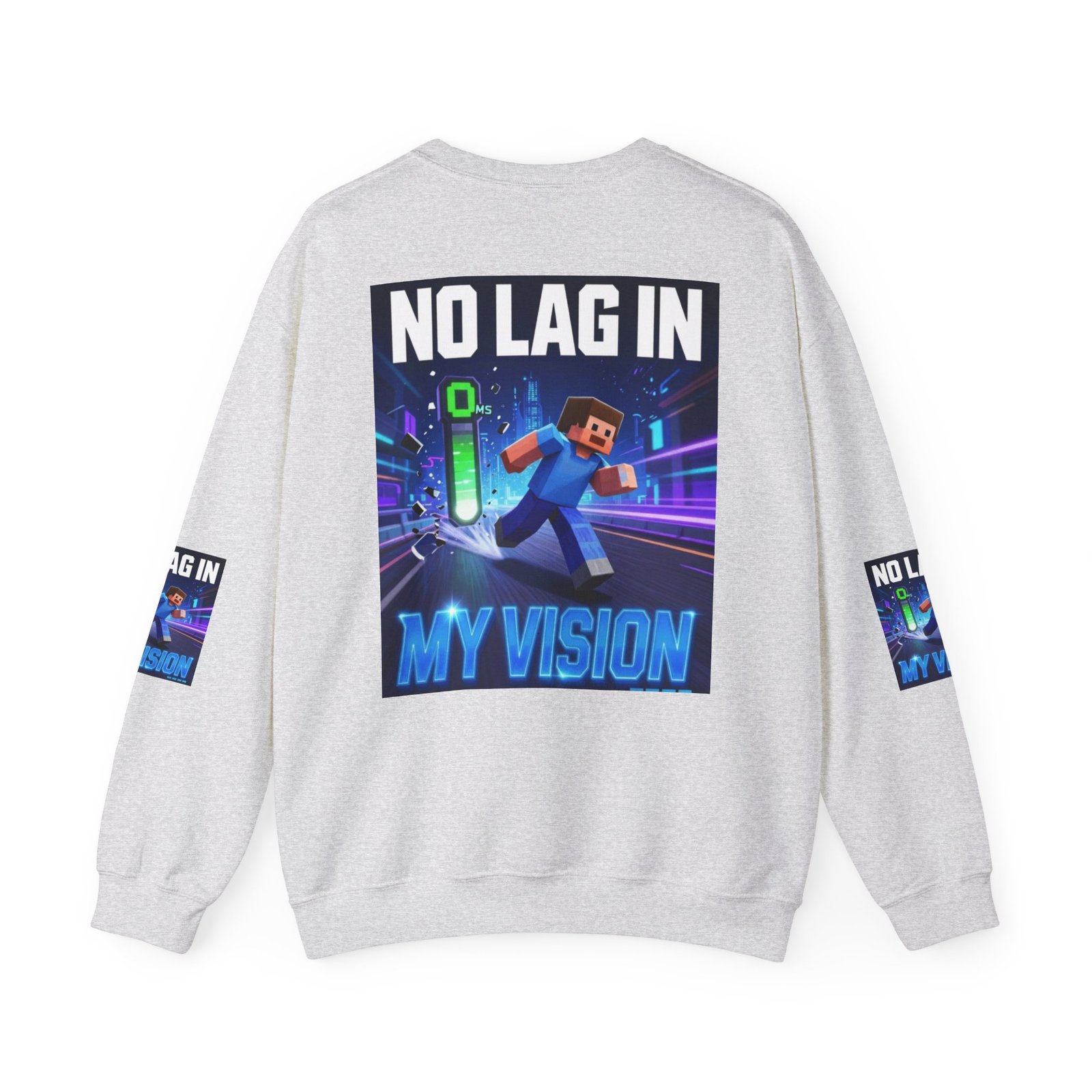 No Lag In My Vision Sweatshirt — Gamer Graphic Crewneck - Image 6