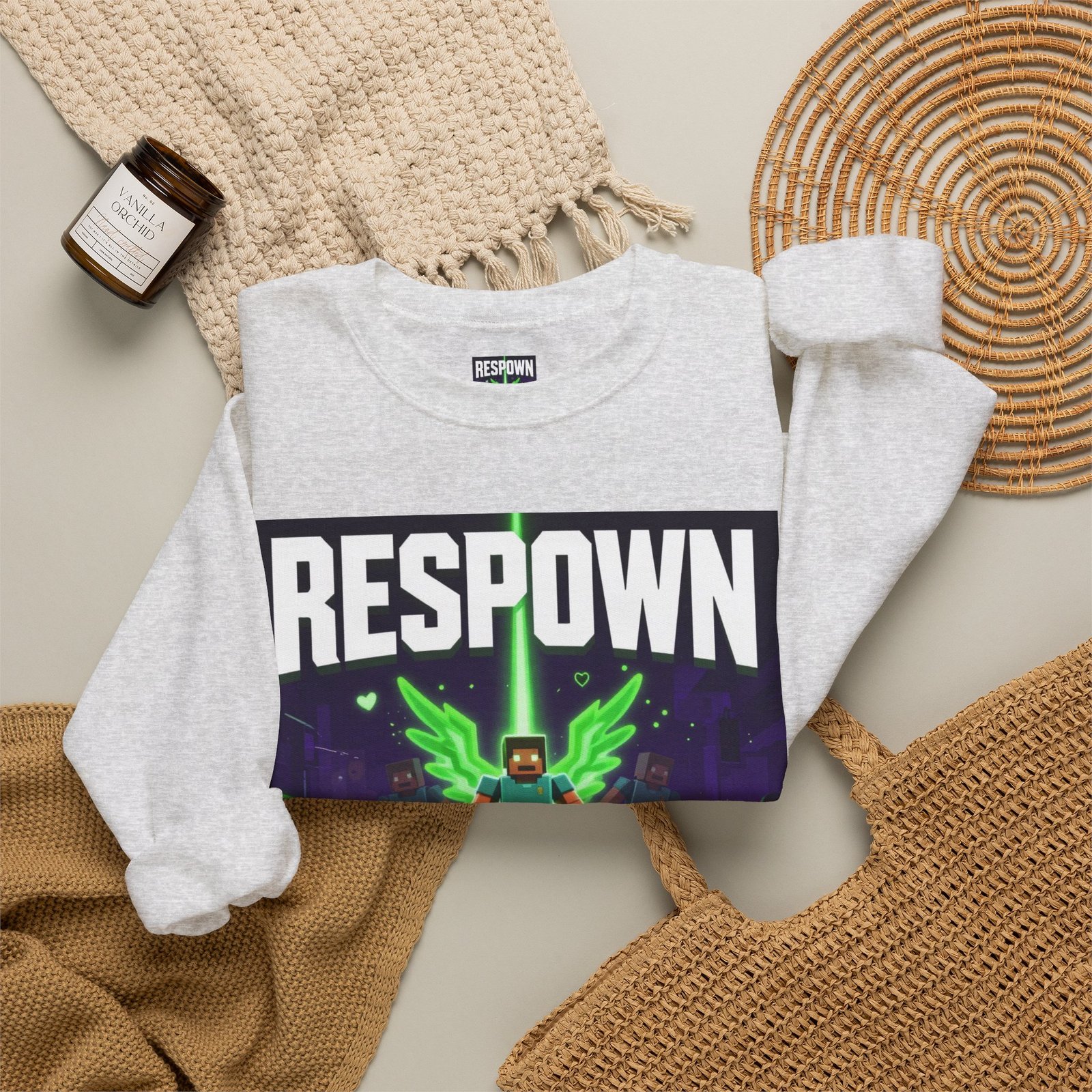 Respawn With Purpose Crewneck Sweatshirt — Gaming Graphic Pullover - Image 8
