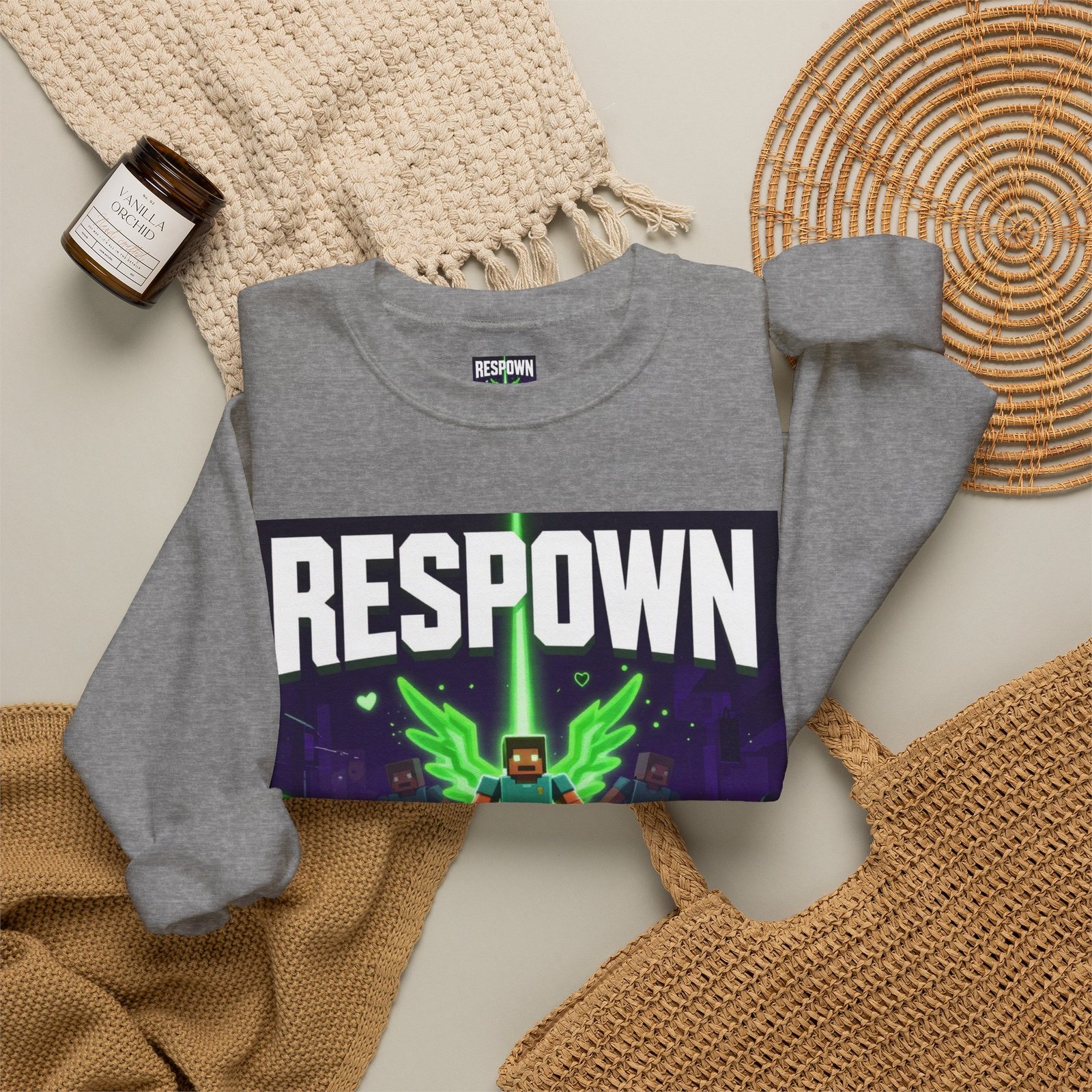 Respawn With Purpose Crewneck Sweatshirt — Gaming Graphic Pullover - Image 32