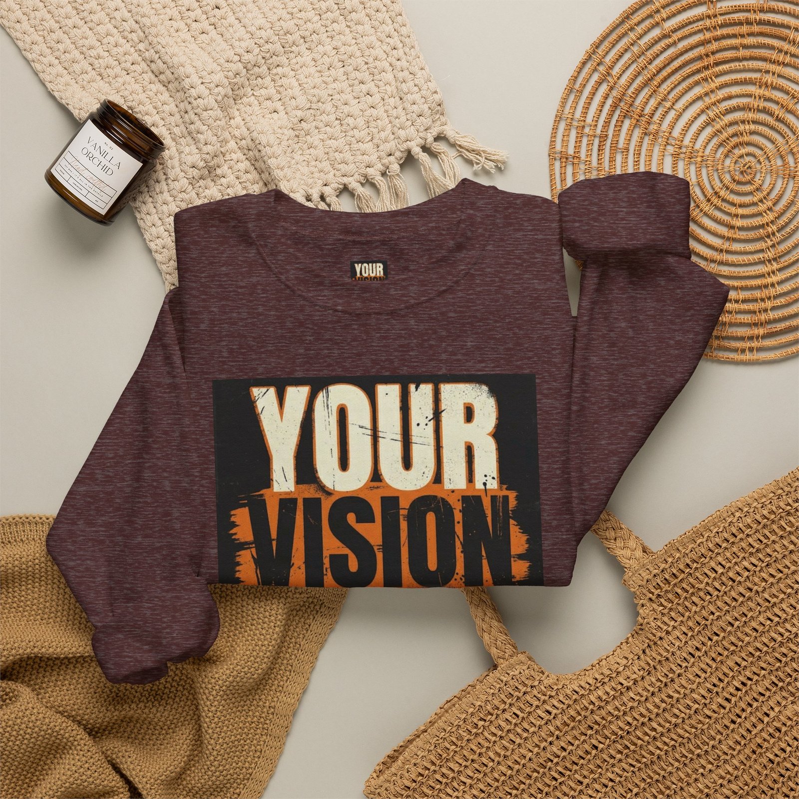 Crewneck Sweatshirt — “Your Vision Is Valid” Inspirational Graphic - Image 16