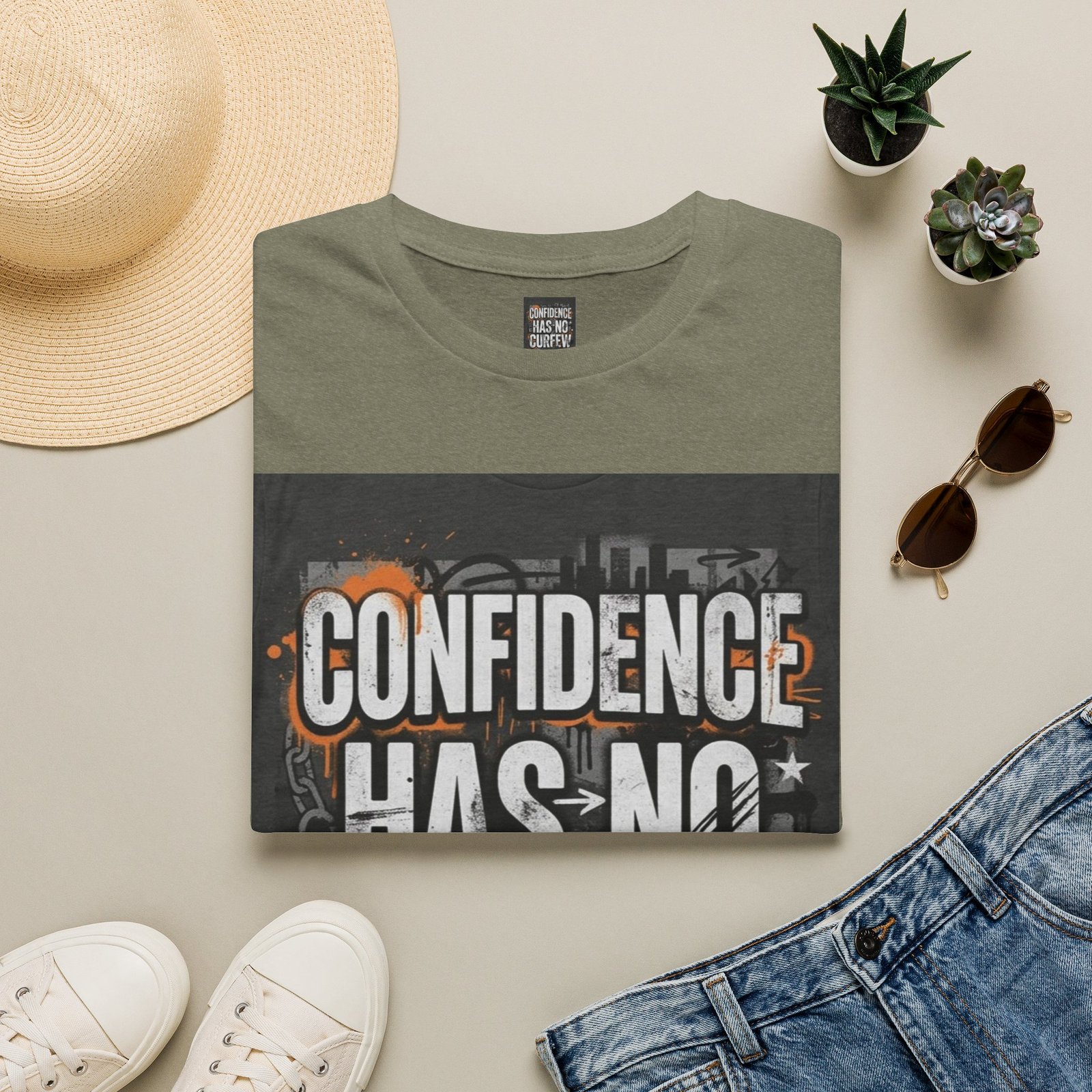 Confidence Has No Curfew T-Shirt — Empowering Urban Graphic Tee - Image 17