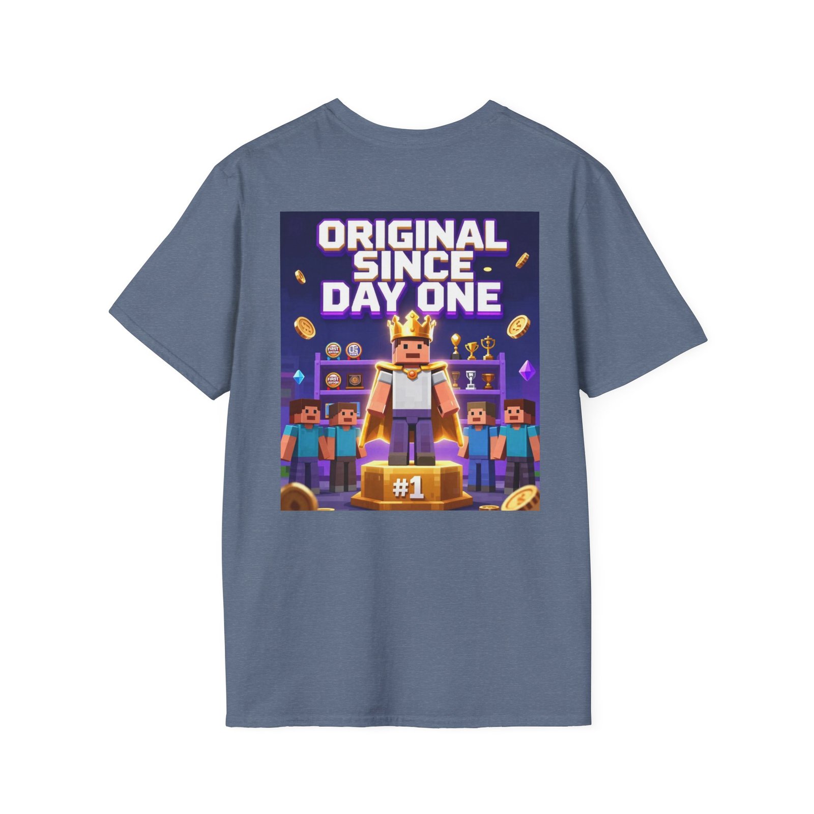 Original Since Day One T‑Shirt — Gamer Retro Crown Design - Image 32