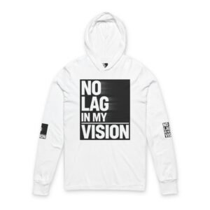 No Lag In My Vision Hooded Long Sleeve Tee