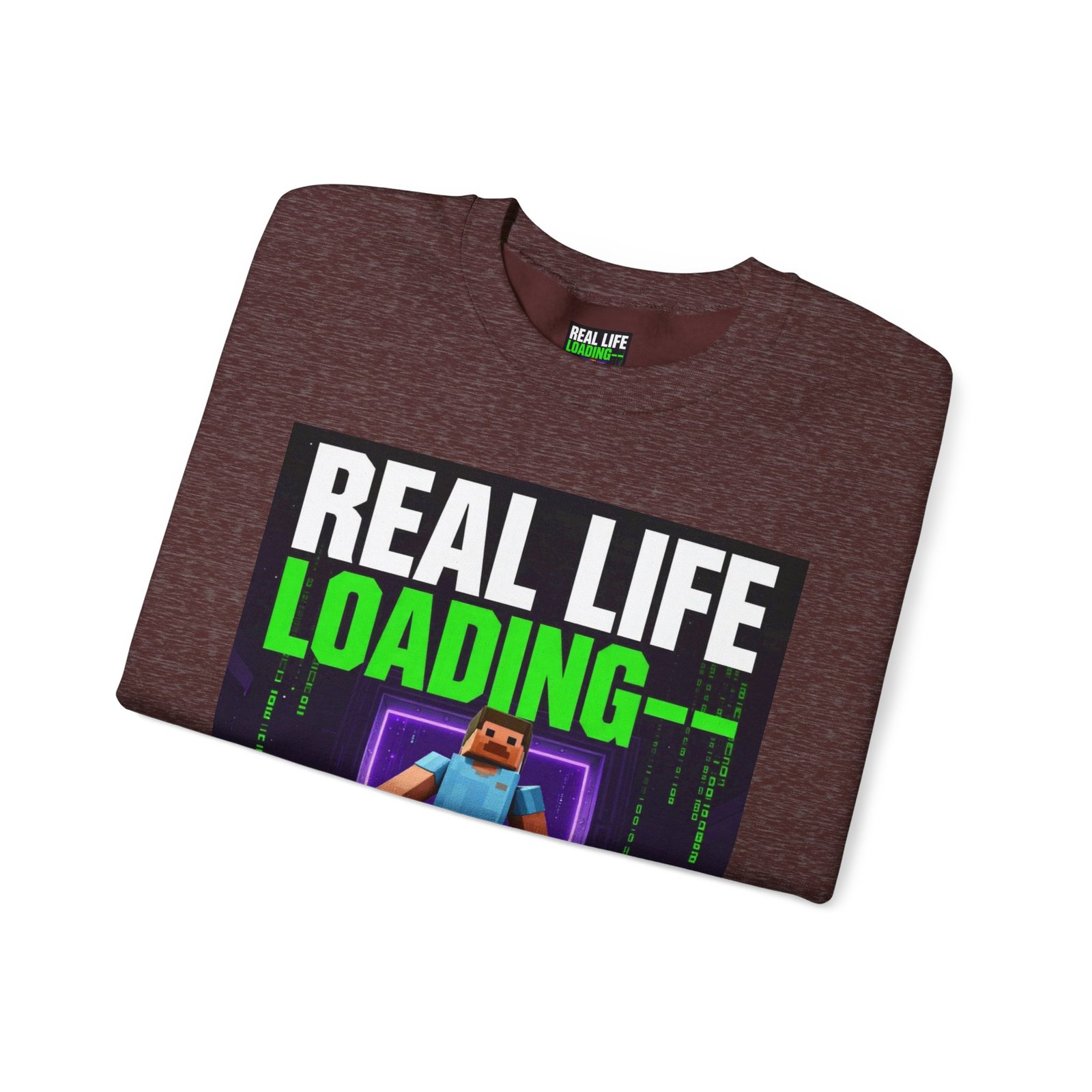 Crewneck Sweatshirt — "Real Life Loading 85%" Gamer Graphic Pullover - Image 15