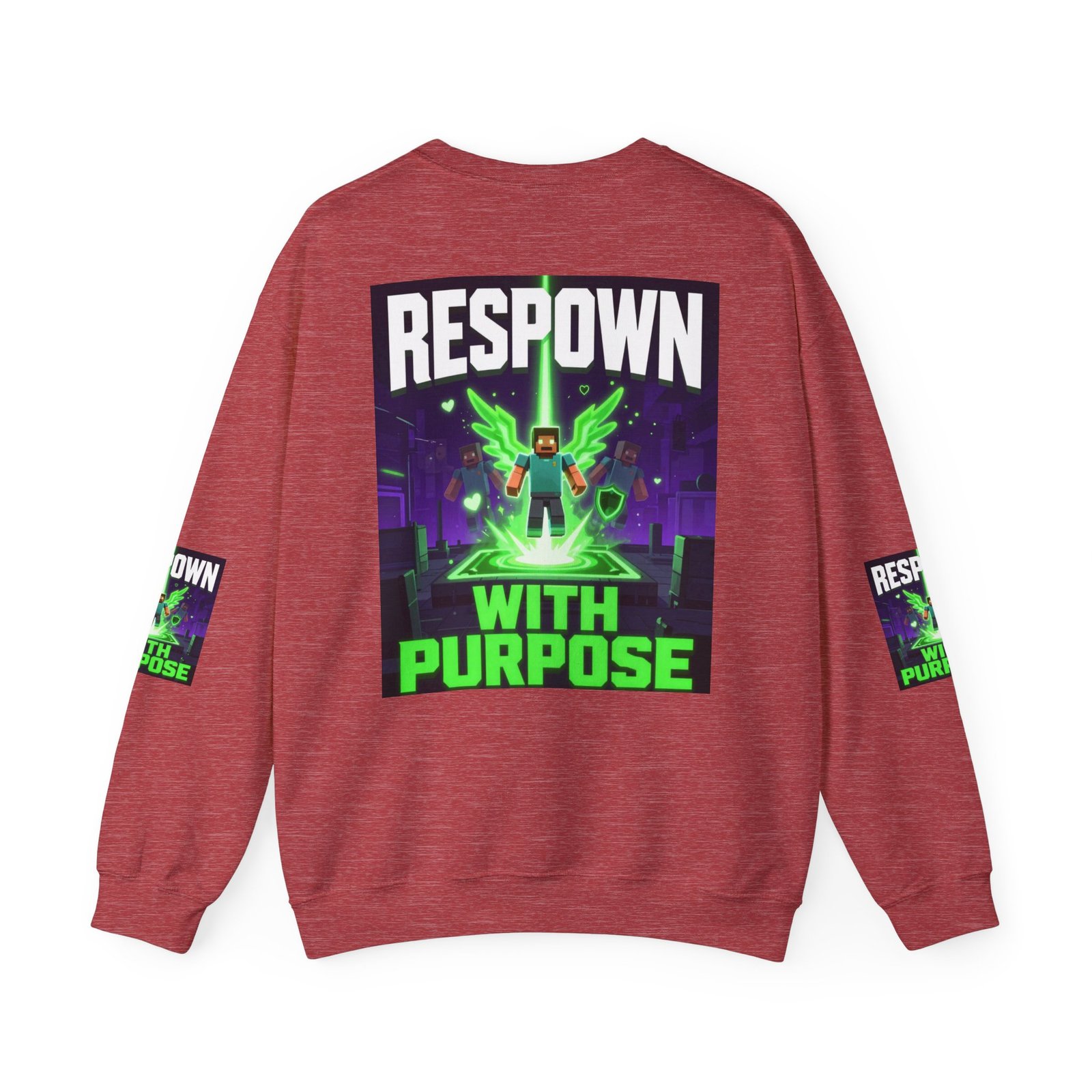 Respawn With Purpose Crewneck Sweatshirt — Gaming Graphic Pullover - Image 42