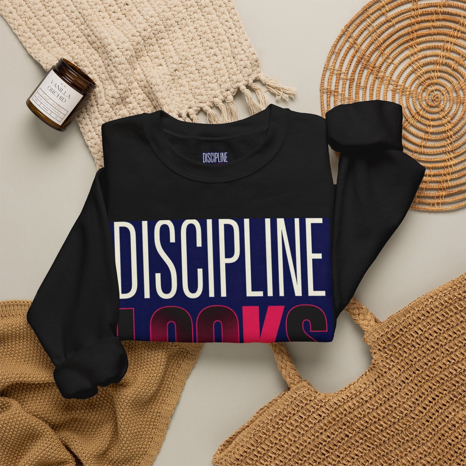 Discipline Looks Good Sweatshirt — Motivational Graphic Crewneck - Image 20
