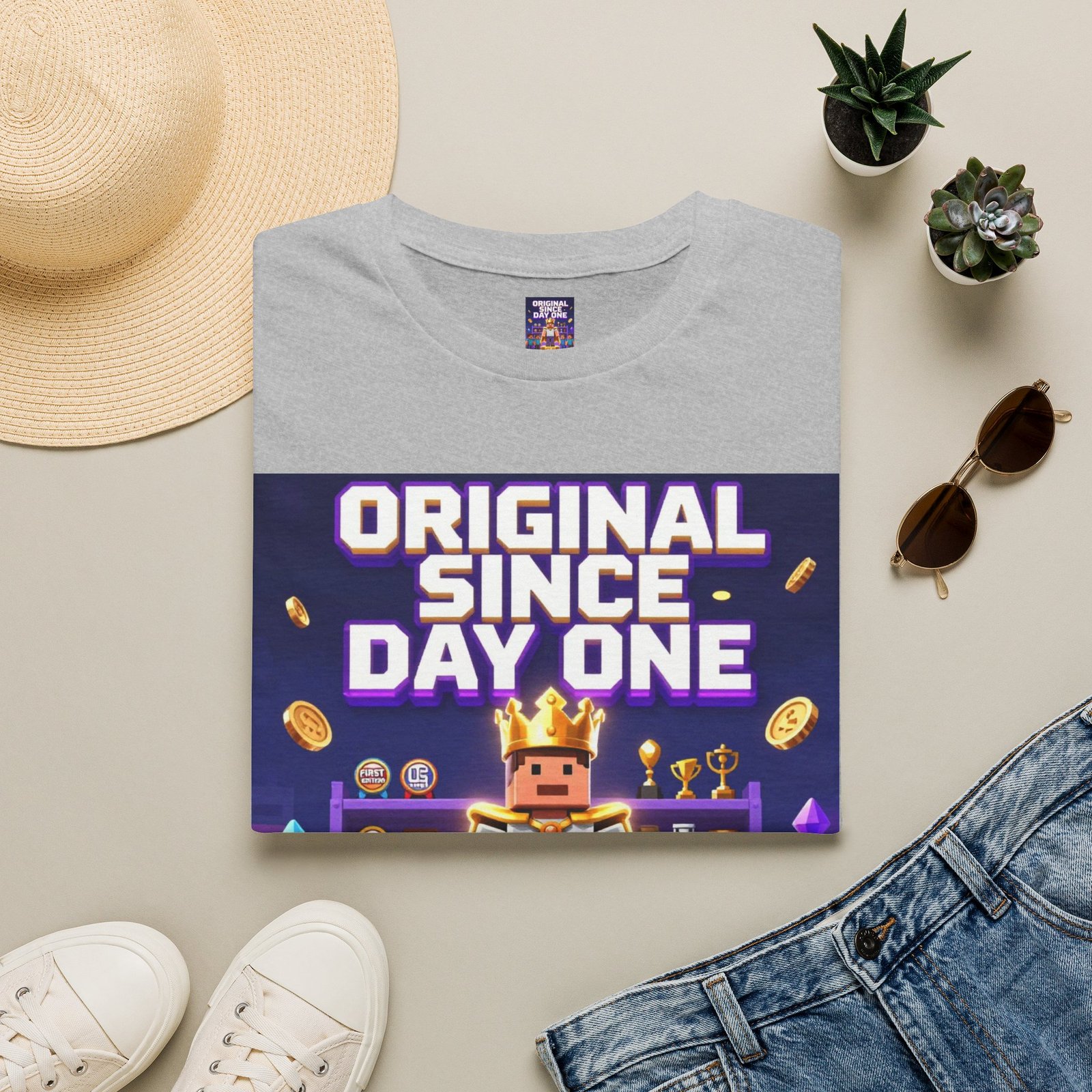 Original Since Day One T‑Shirt — Gamer Retro Crown Design - Image 13