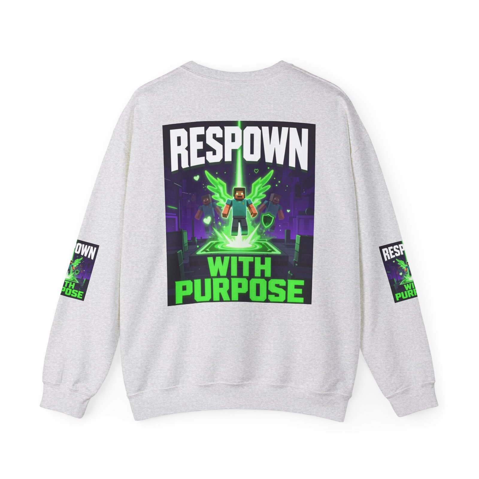 Respawn With Purpose Crewneck Sweatshirt — Gaming Graphic Pullover - Image 10