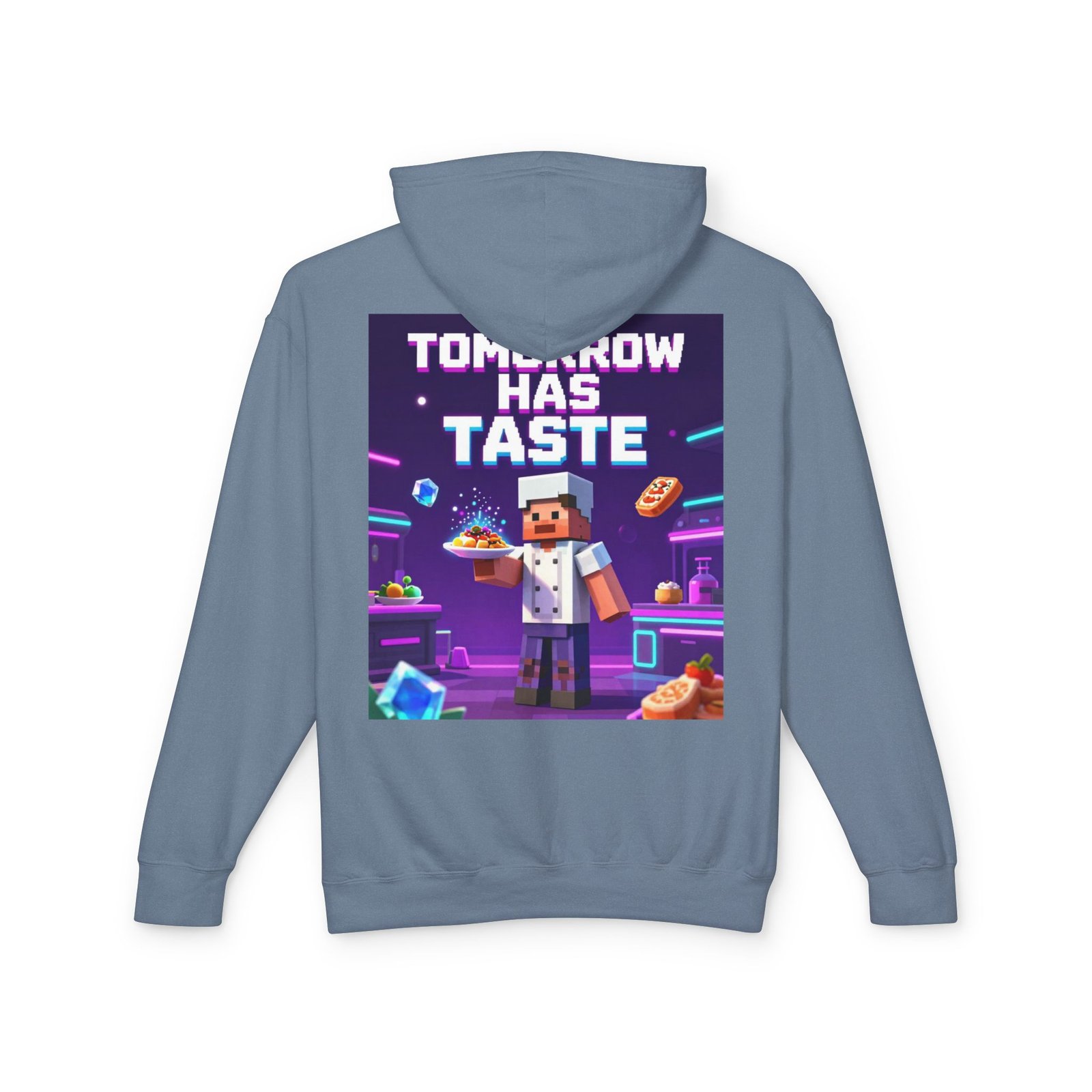 Tomorrow Has Taste Hoodie — Retro Pixel Chef Gaming Sweatshirt - Image 34