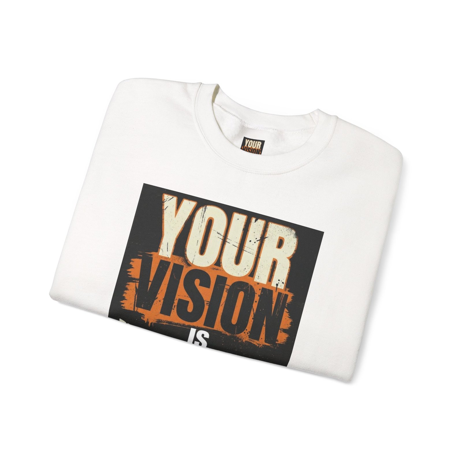 Crewneck Sweatshirt — “Your Vision Is Valid” Inspirational Graphic - Image 3