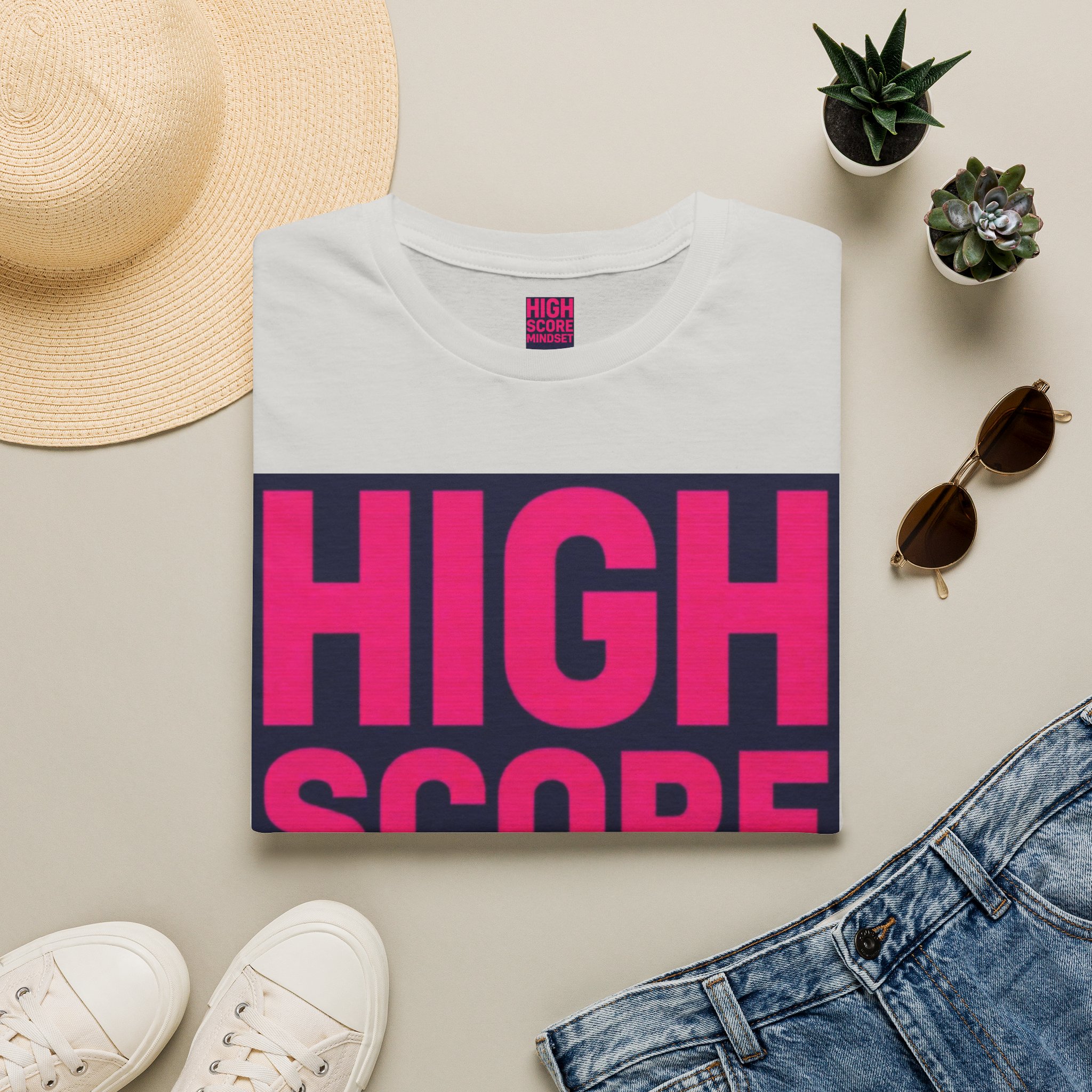 High Score Mindset T-Shirt — Retro Bold Motivational Tee - Image 9