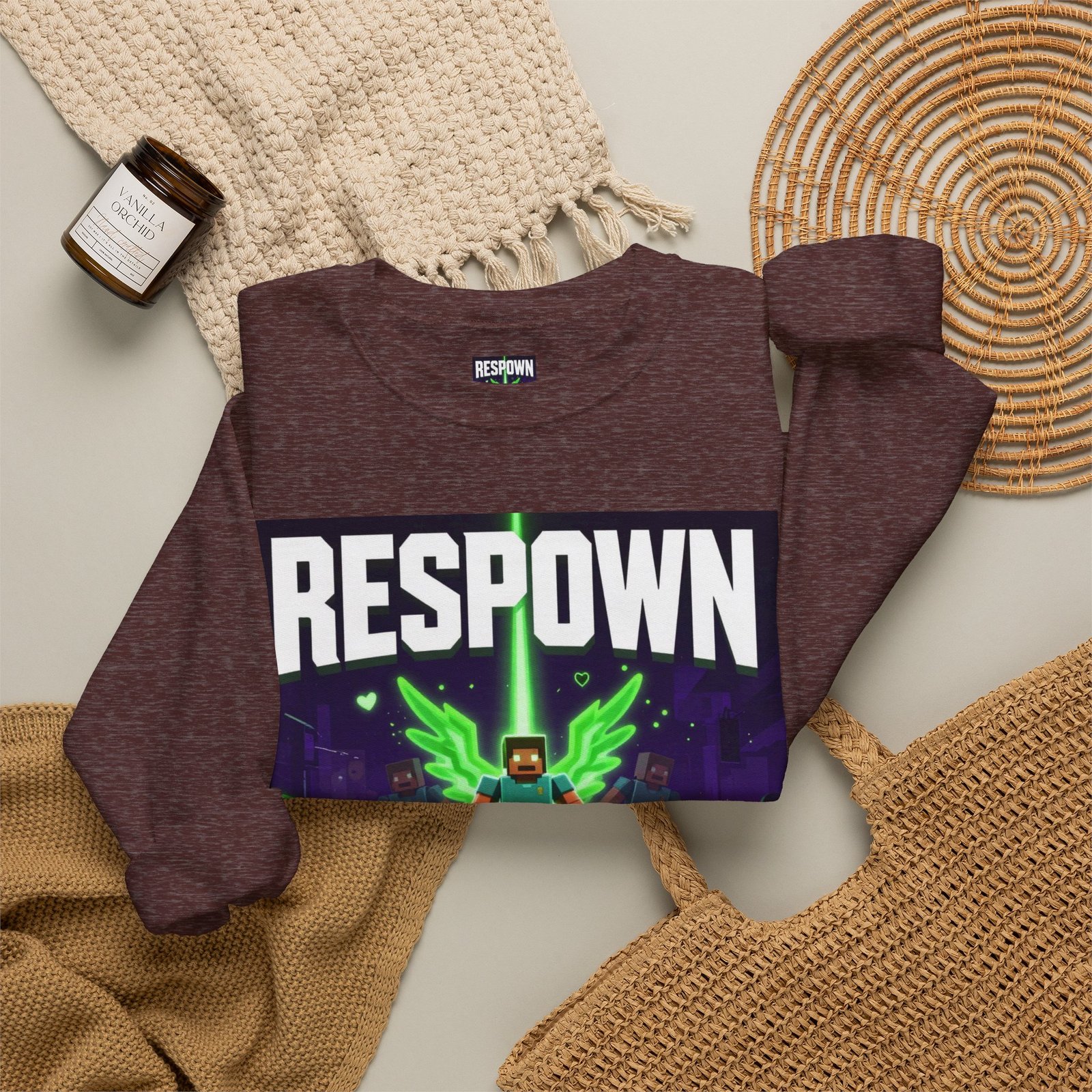 Respawn With Purpose Crewneck Sweatshirt — Gaming Graphic Pullover - Image 16