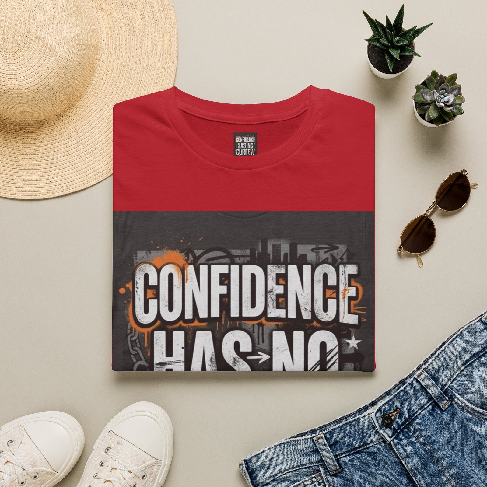 Confidence Has No Curfew T-Shirt — Empowering Urban Graphic Tee - Image 49