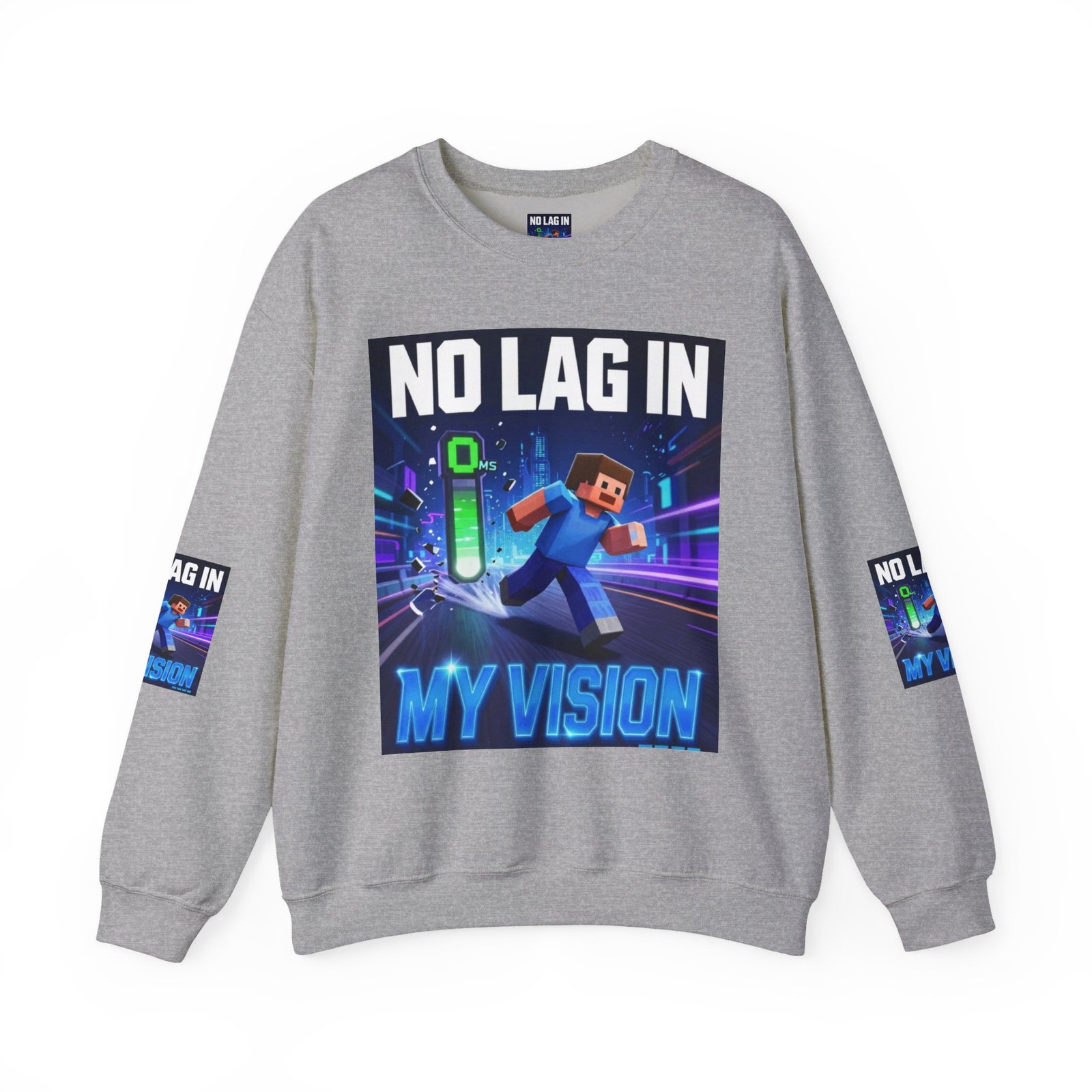 No Lag In My Vision Sweatshirt — Gamer Graphic Crewneck - Image 21