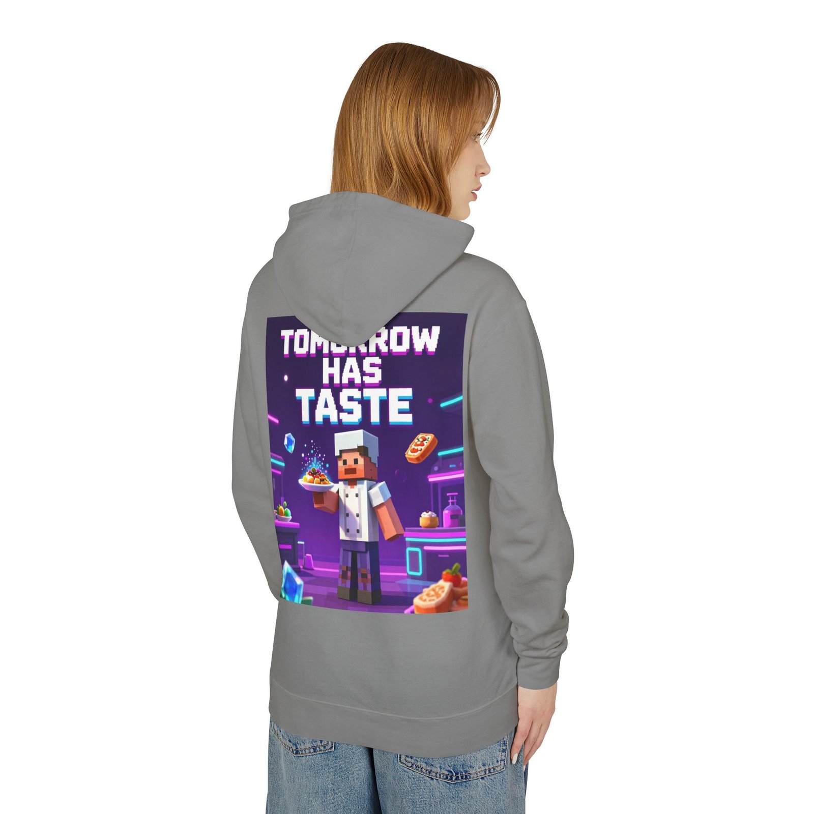Tomorrow Has Taste Hoodie — Retro Pixel Chef Gaming Sweatshirt - Image 32